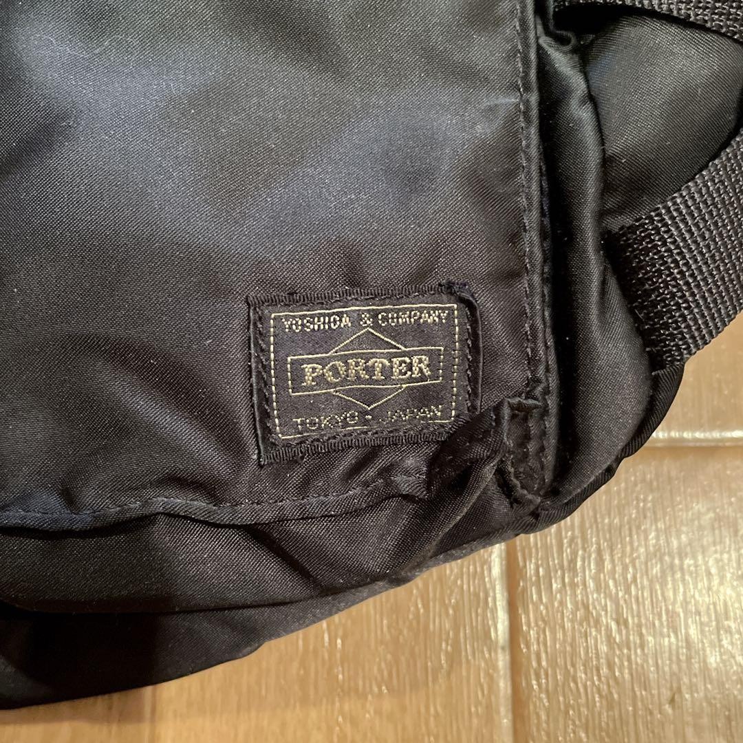 PORTER Yoshida TANKER Waist Bag Body Bag Black Authentic Made in Japan