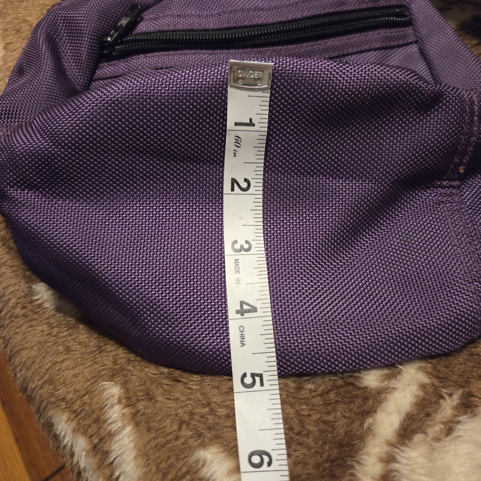 Sling Bag FUL Shoulder Backpack Adjustable Strap Purple Crossbody Hike Camping