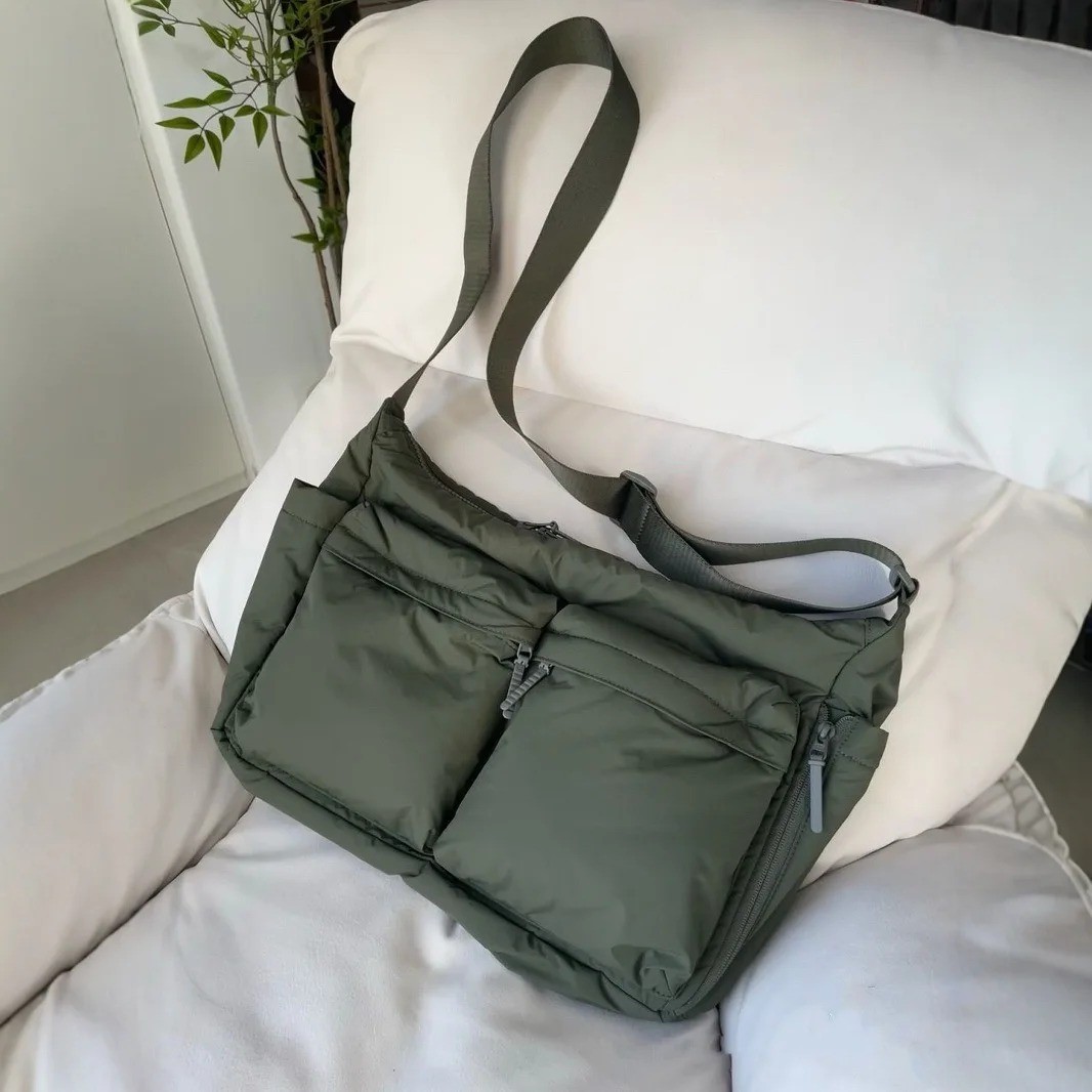 Uniqlo Multi Pocket Shoulder Bag 2 Colors Handbag For Men Messenger Bag