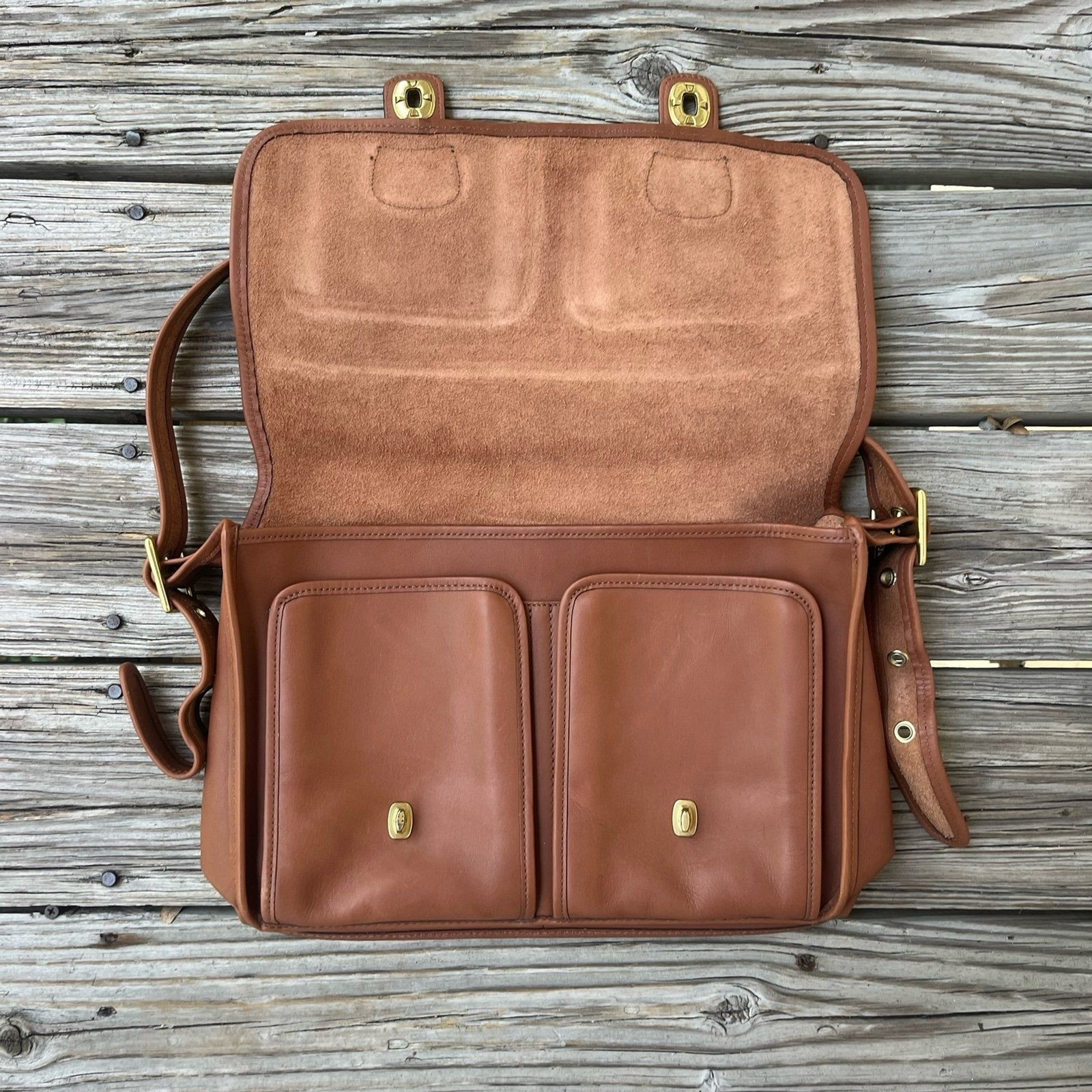 Coach Classic 18000 Reissue Limited Ed. British Tan Leather Field Messenger Bag