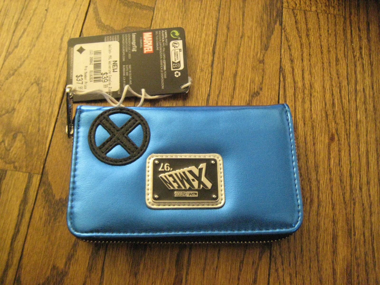 Loungefly Marvel X-Men Wolverine Metallic Shine Mini Backpack and Wallet Lot!