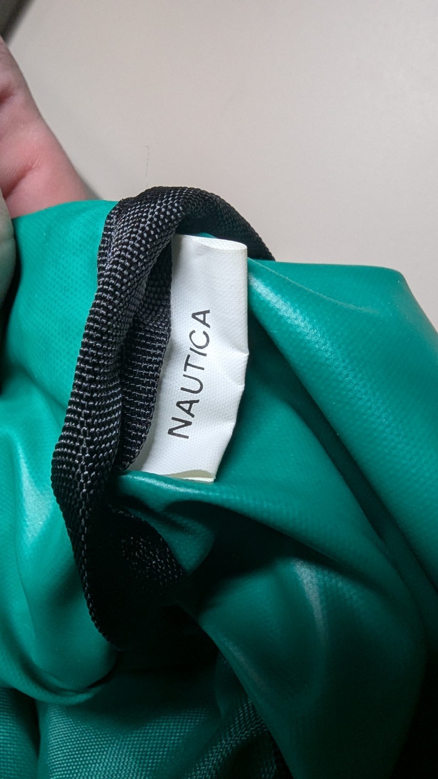 Team Nautica USA Vintage 90’s Duffle Bag Carryon Green 22″ Keychain Super Clean!
