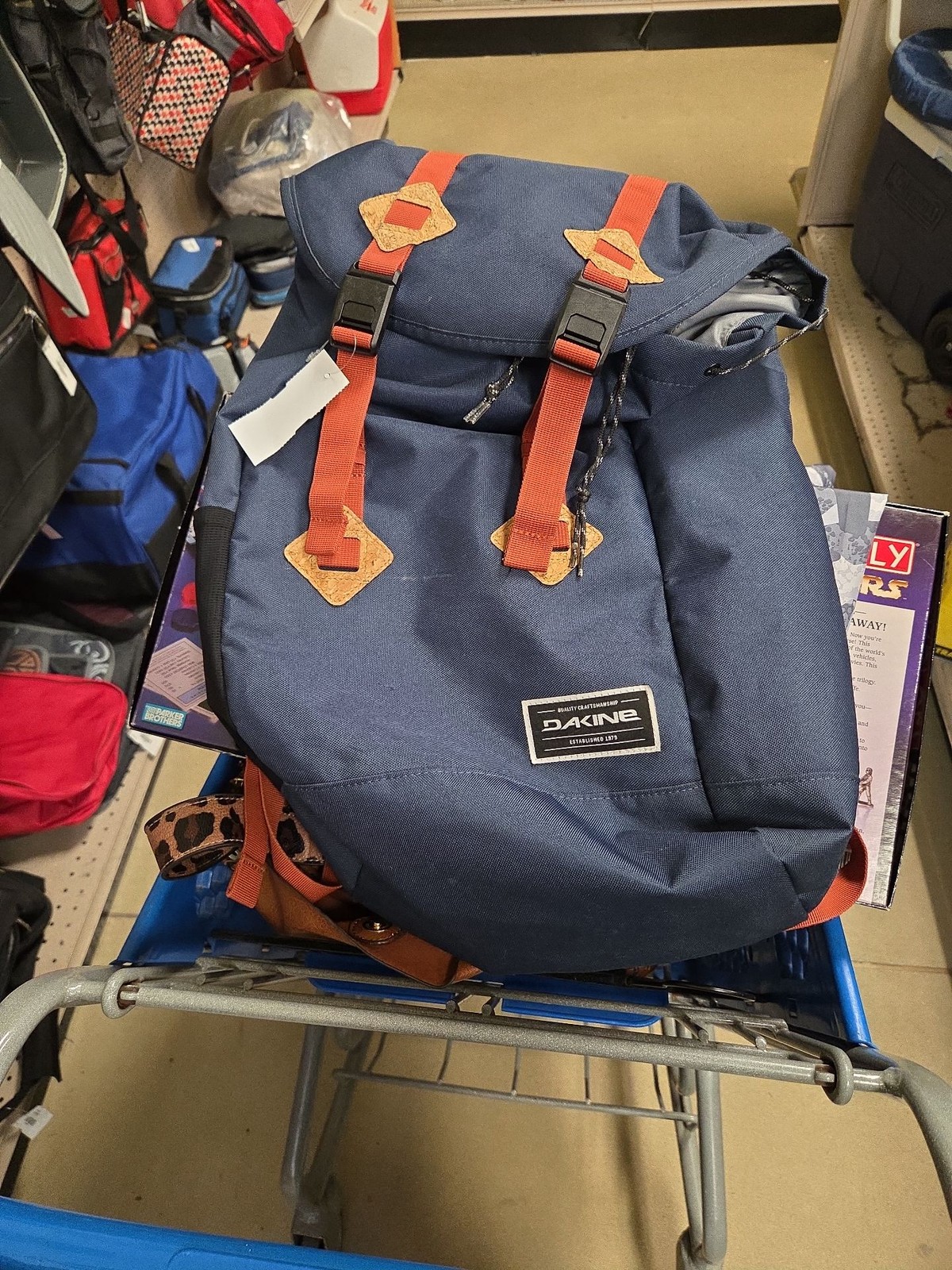 Dakine Trek 26L Backpack Navy Blue & Orange Rucksack
