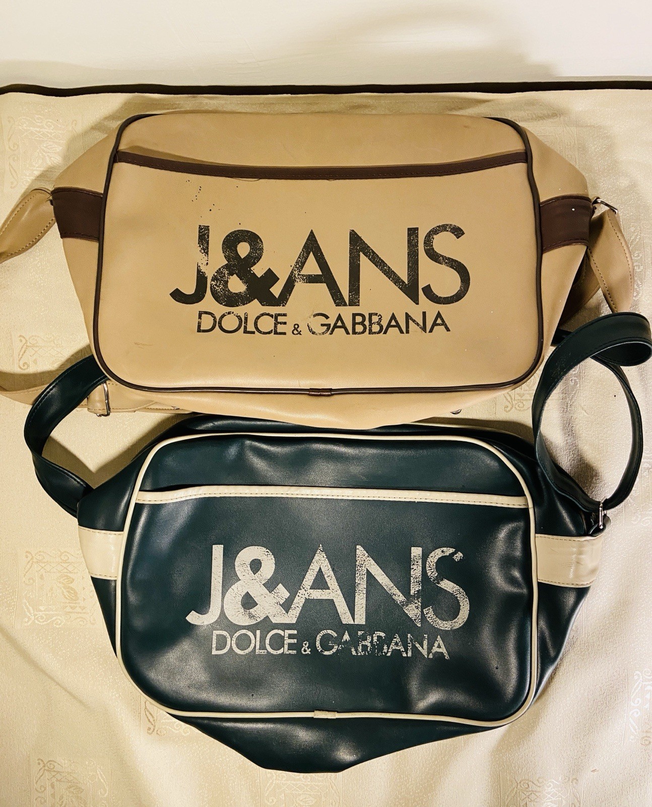 🔥Get Both!🔥RARE Vintage Dolce & Gabbana J&ANS Messenger Bag combo 90s