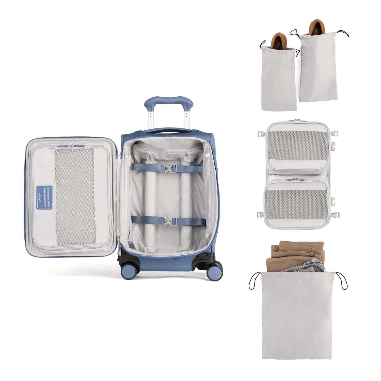 Travelpro Versapack + Lightweight Softside Expandable Luggage, 20 Inch U2