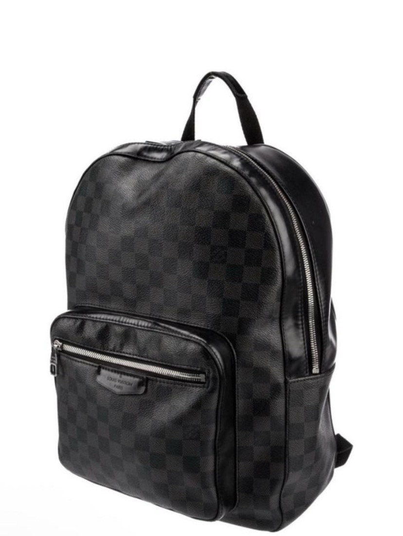 Louis Vuitton Damier Graphite Black Men’s Backpack Adjustable Strap Top Handle
