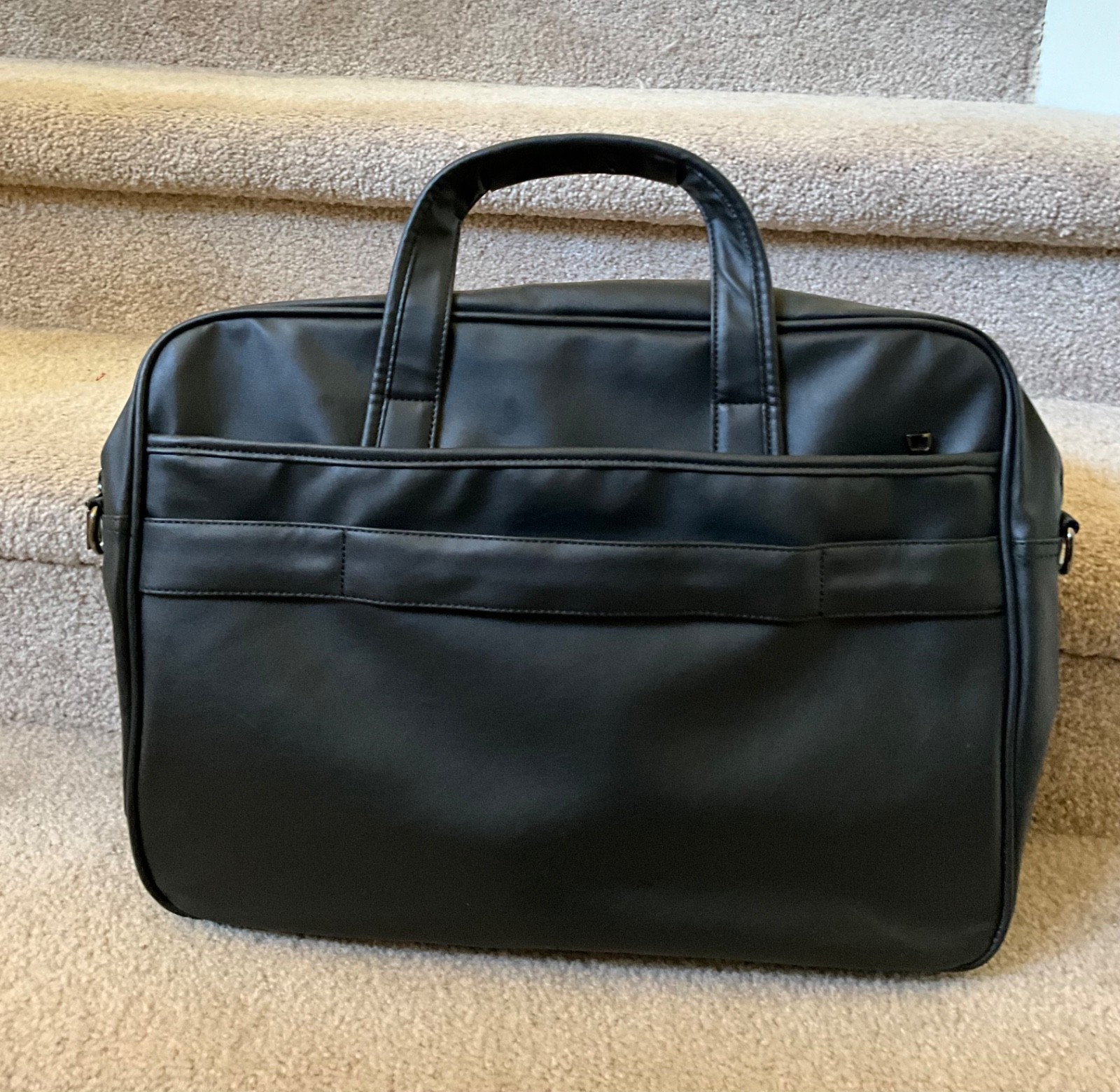 Men’s Leather Messenger Bag, 15.6 Inches Laptop Briefcase Shoulder Bag