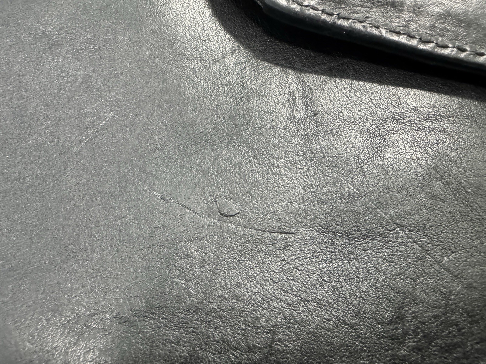 Glaser Designs San Francisco Black Leather Briefcase Laptop Bag *See Description