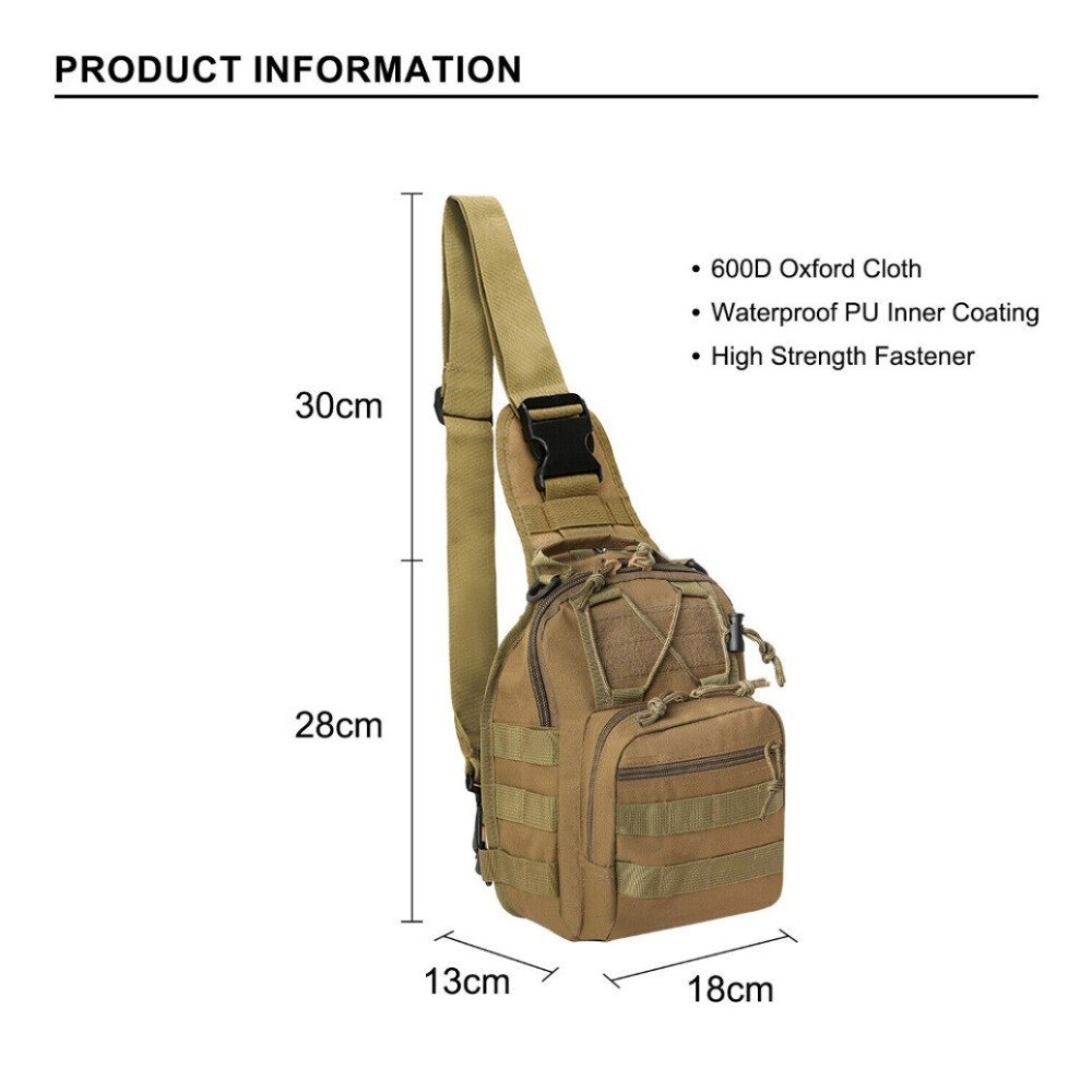 Tactical Shoulder Chest Pack Range Bags Concealed Carry Crossbody Gun Sling Bag