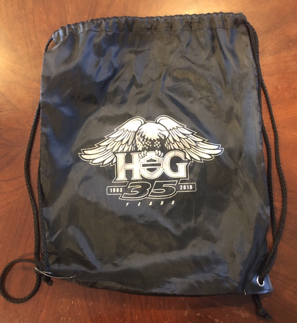 HOG Harley-Davidson String Back Pack Harley Owners Group NEW 35 Years
