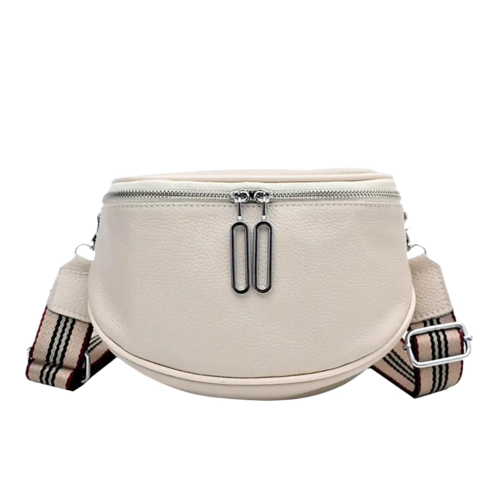 Leather Fanny Pack for Women – Minimalist Crossbody Sling Bag | Small, White