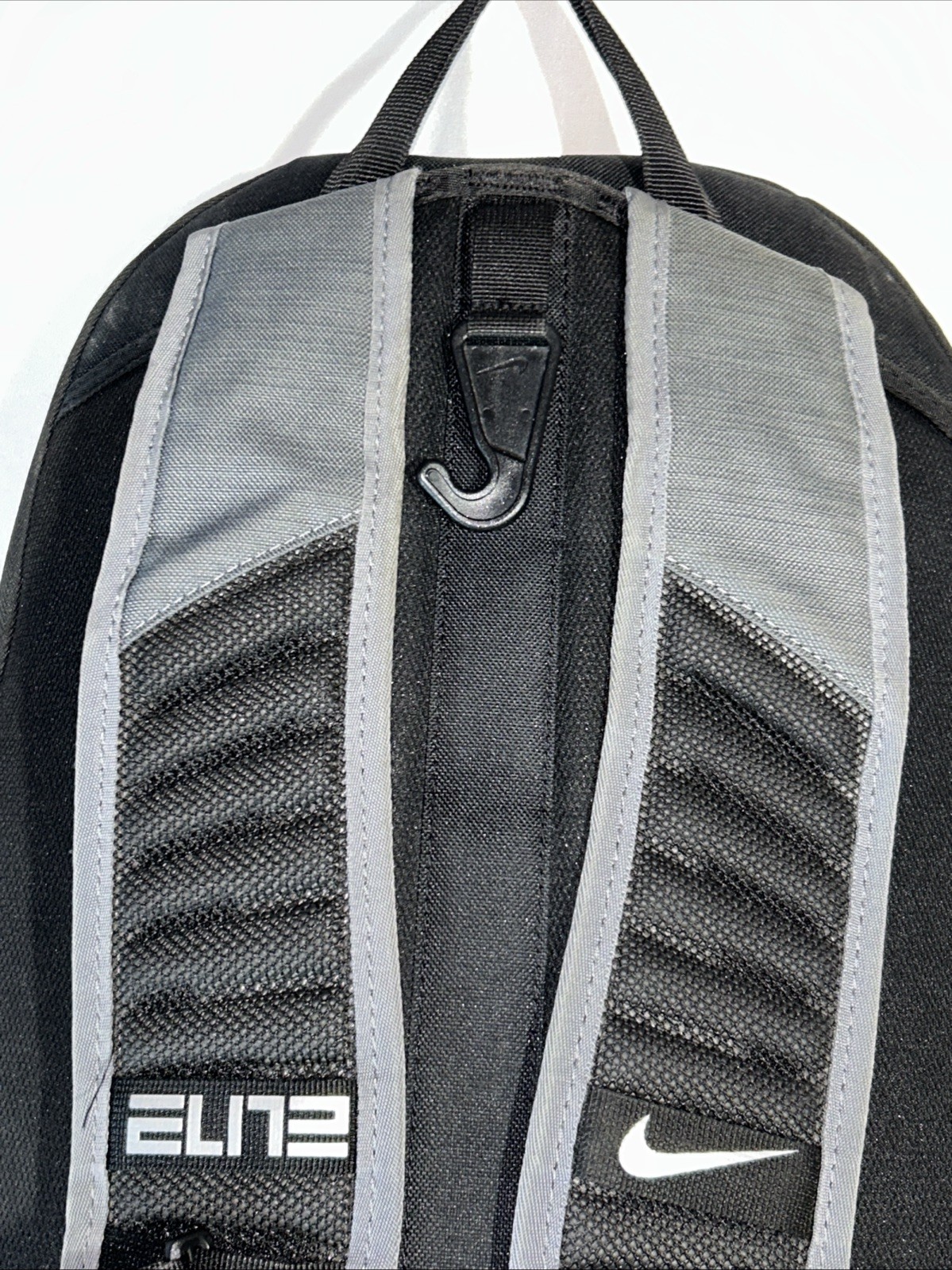 Nike Hoops Elite Pro Backpack Gray Black Basketball School Laptop BA5554 011