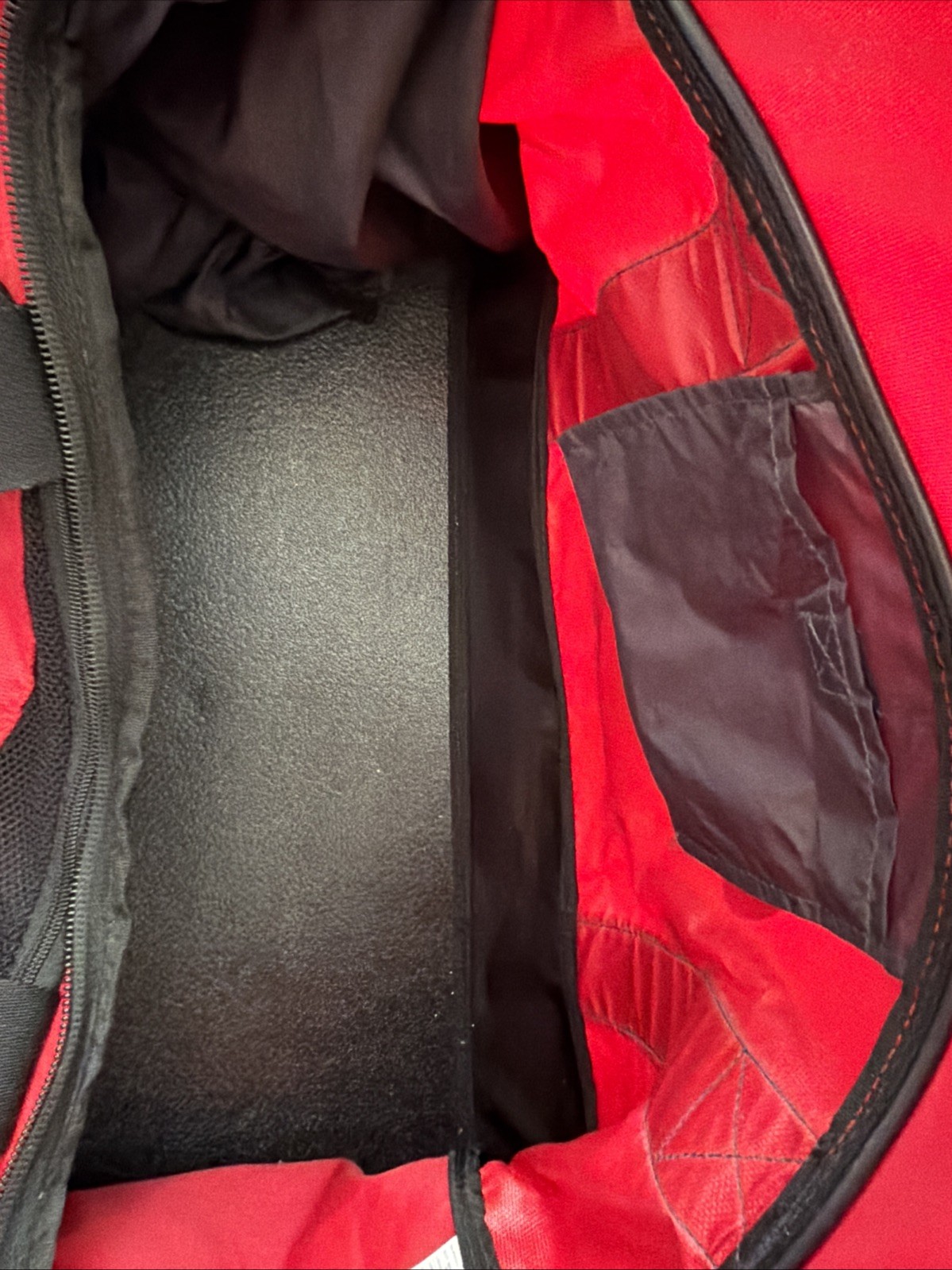 Nike Large Duffle Bag Red With Black No Shoulder Strap