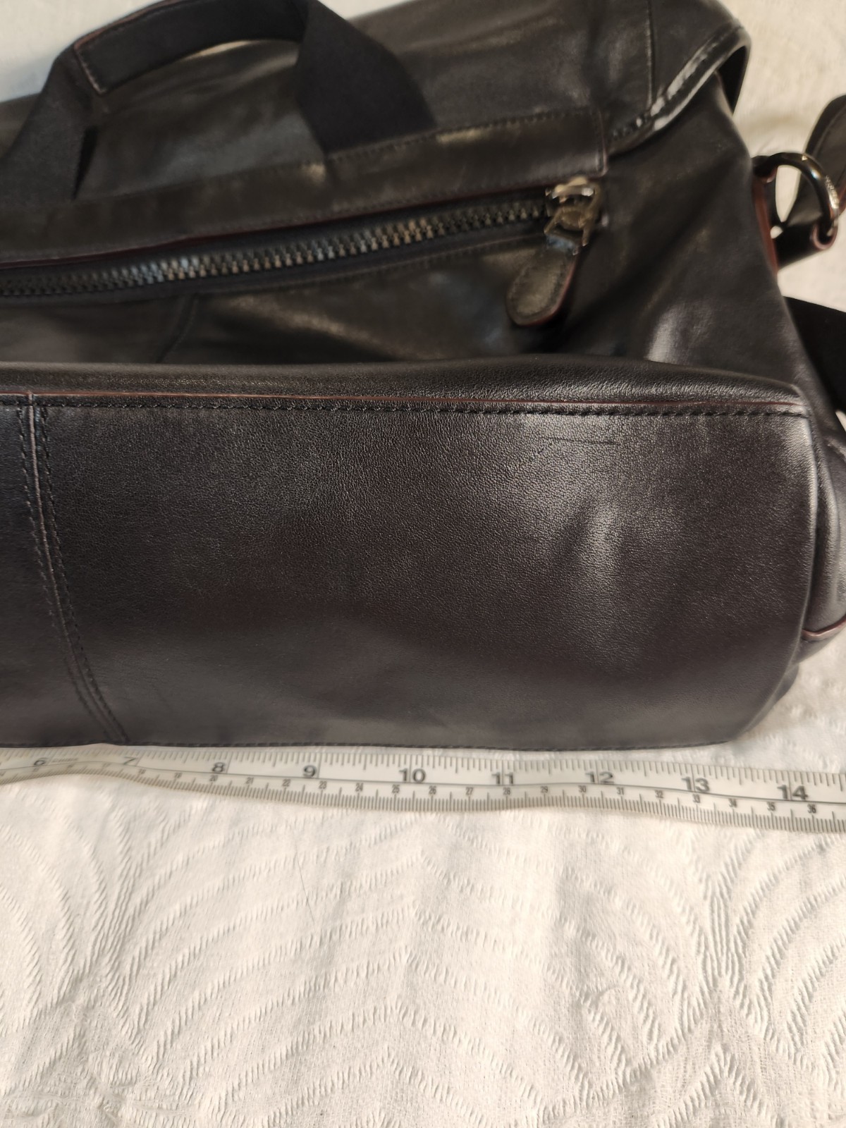 Coach Ranger Messenger Bag Real Leather Black Unisex
