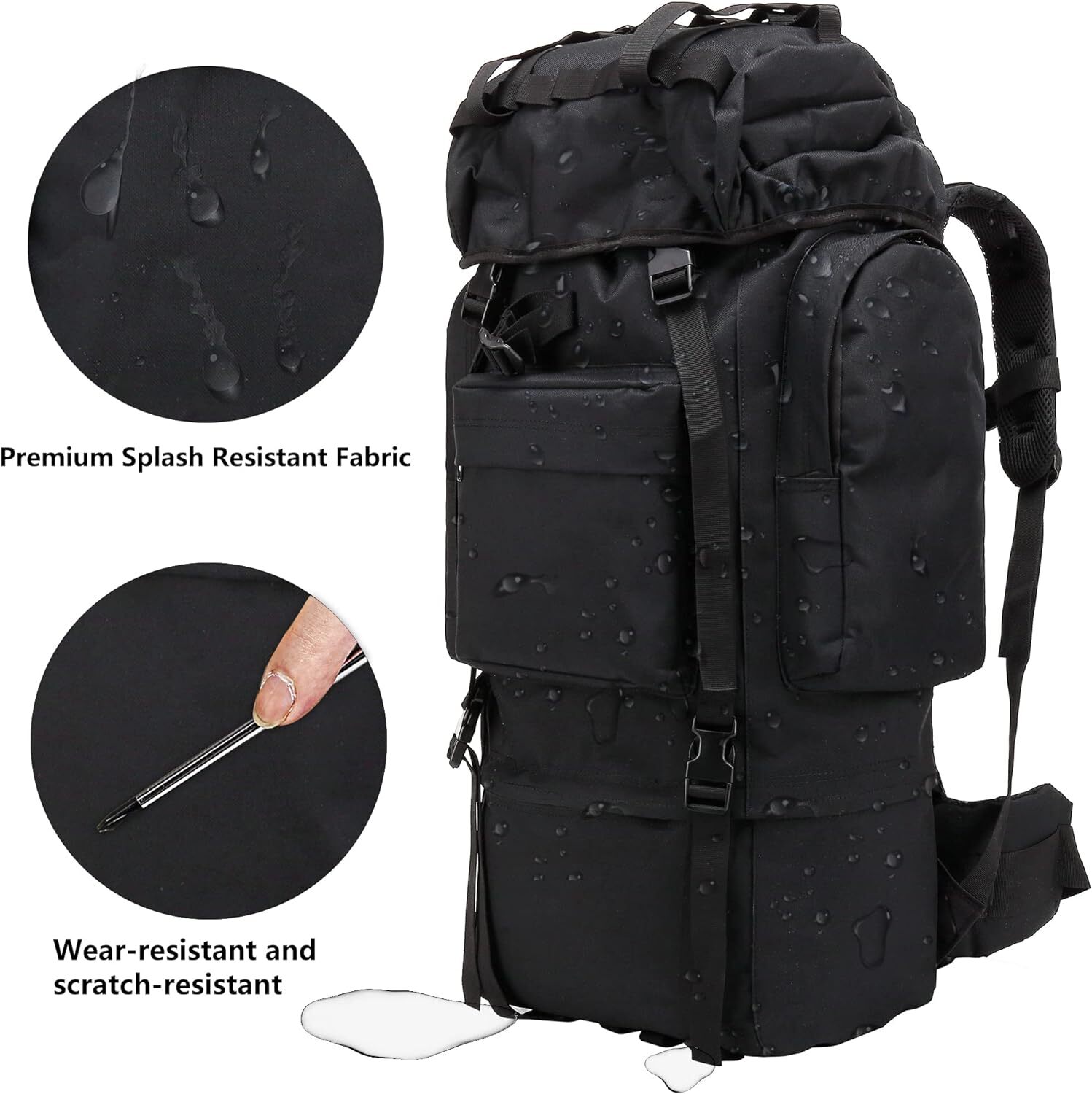 Military Tactical Backpack 30L-70L Large Outdoor Men 3 Day Assault Pack Rucksack
