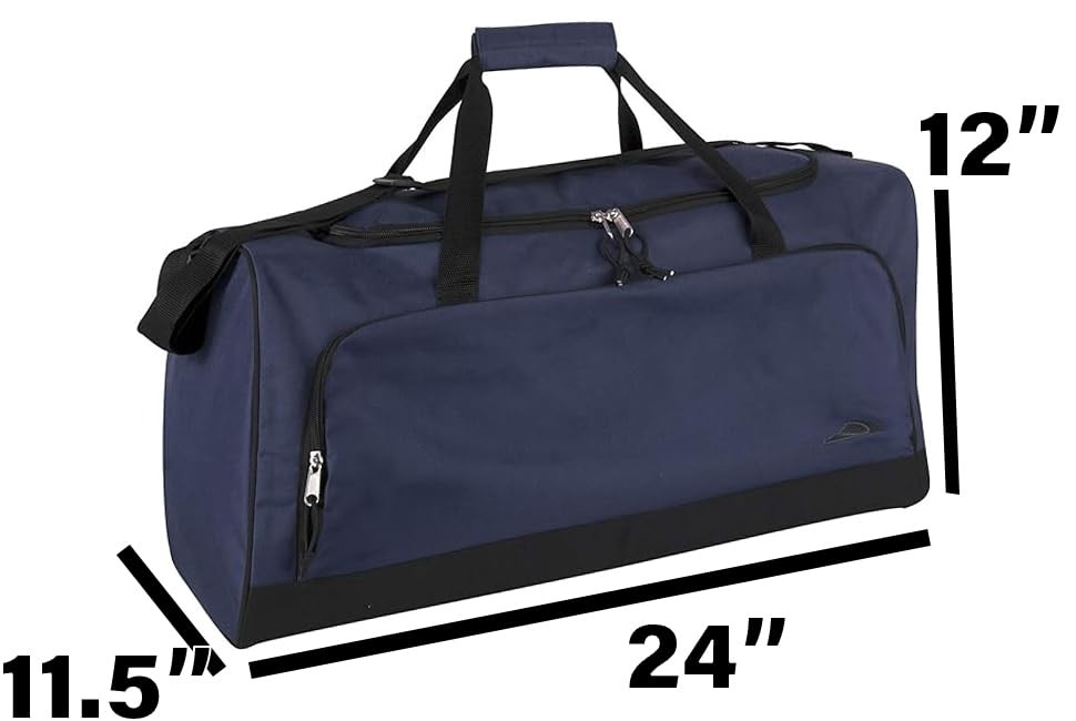 55 Liter, 24 Inch Lightweight Canvas Duffle Bags for Men & Women For Travelin…