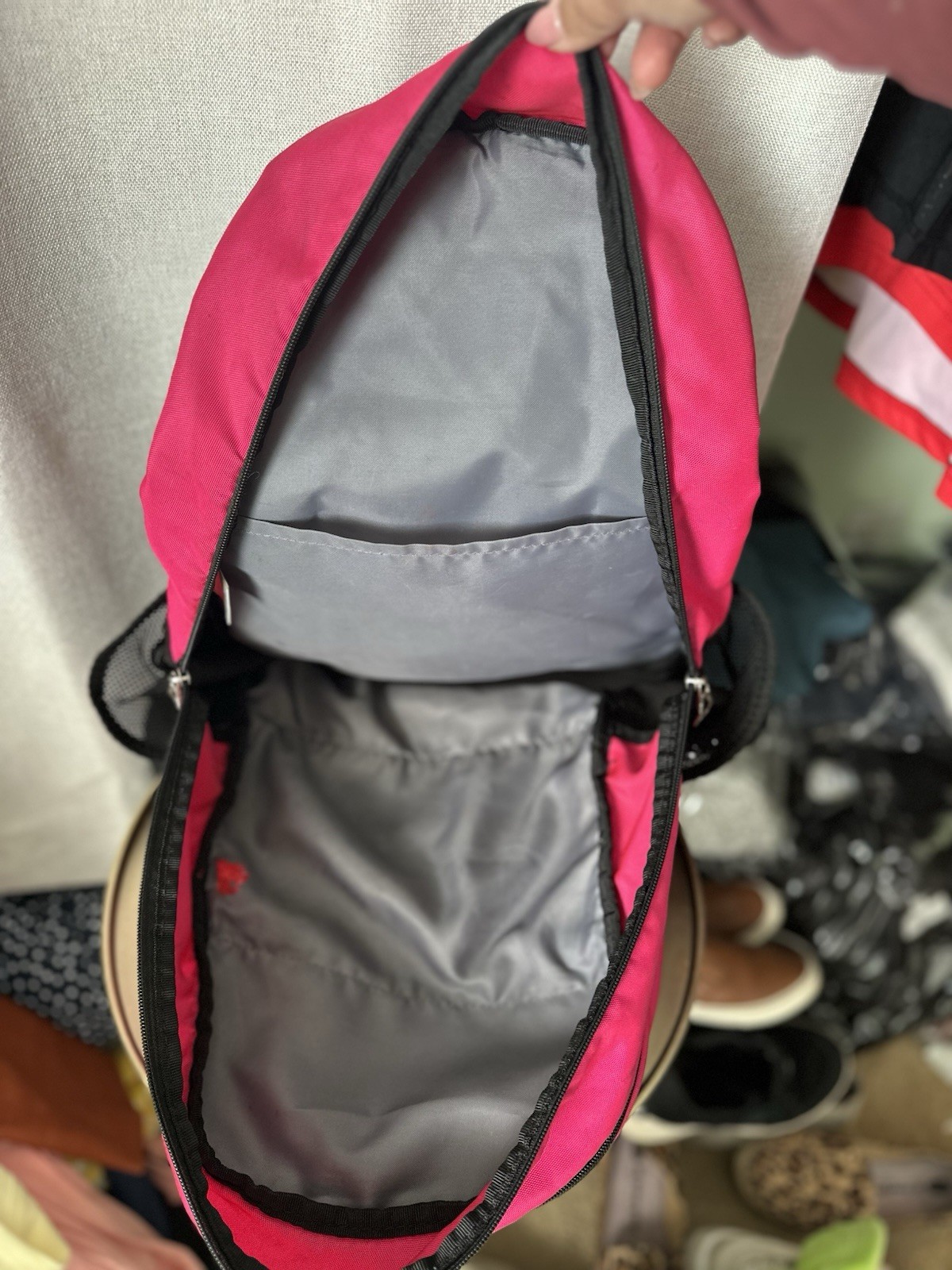 Adidas Striker II Team Backpack Pink Black Multiple Pockets