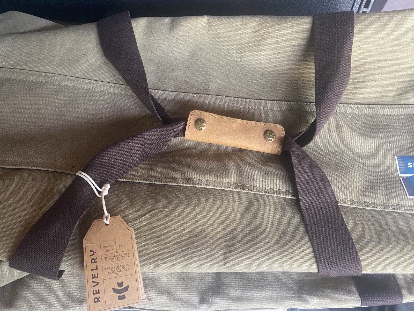 Revelry Continental Smell Proof Water Resistant Carbon Lined Duffel Bag