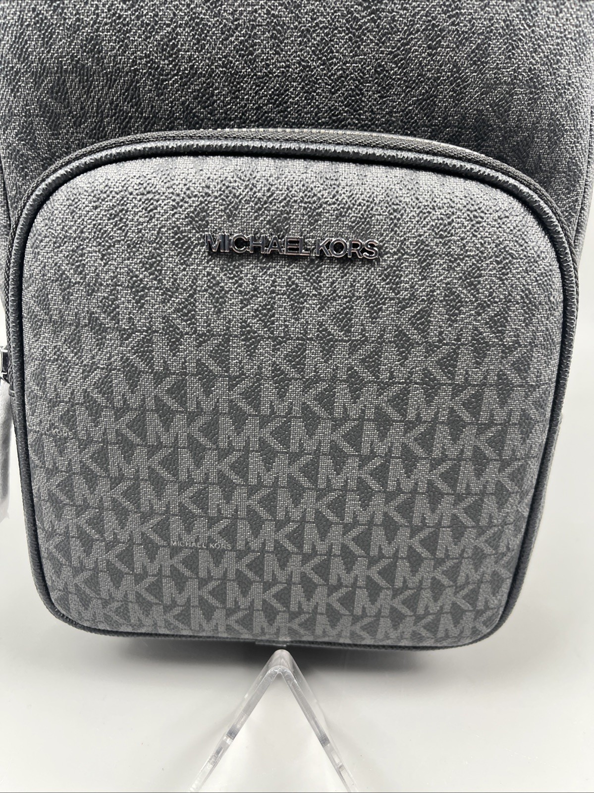Michael Kors Cooper Medium Signature Logo Slingpack Crossbody Bag Black – New