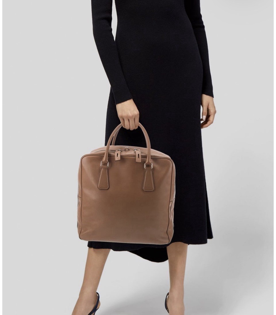 PRADA Saffiano Travel Briefcase / Work Bag