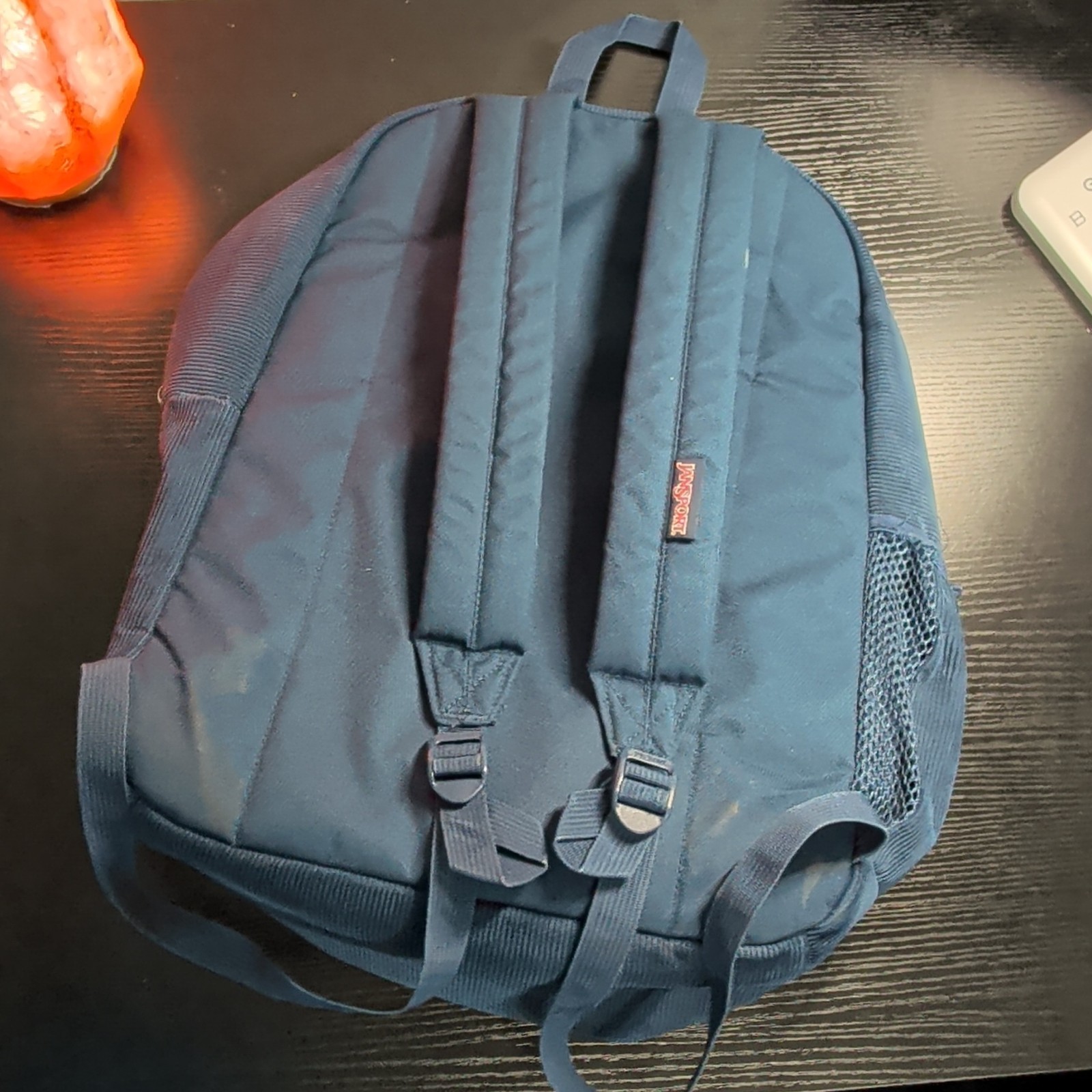 JanSport Cross Town Plus Remix Backpack Dark Blue Corduroy
