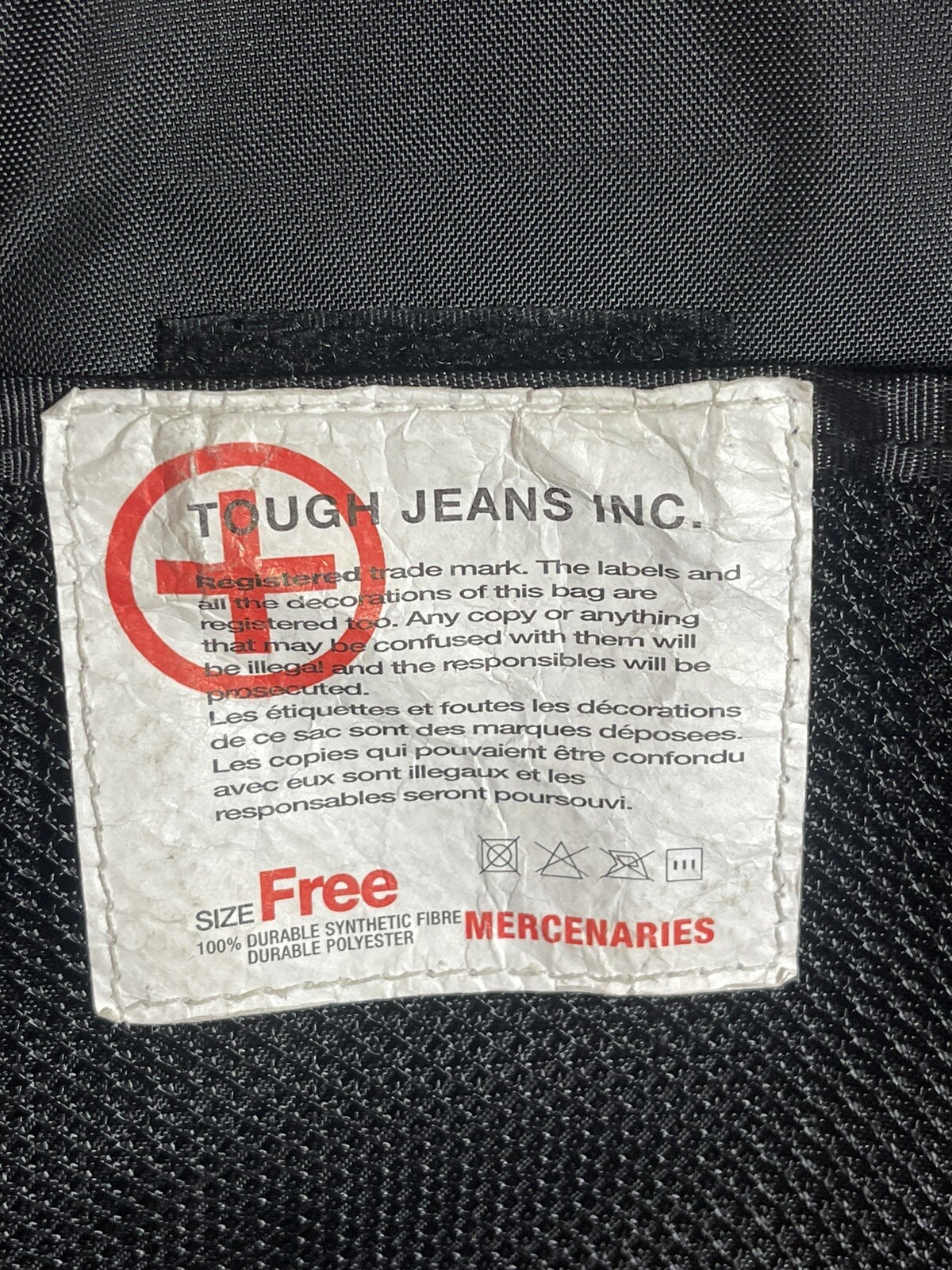 Tough Jeans Inc Backpack with cow hide leather 17 Inches