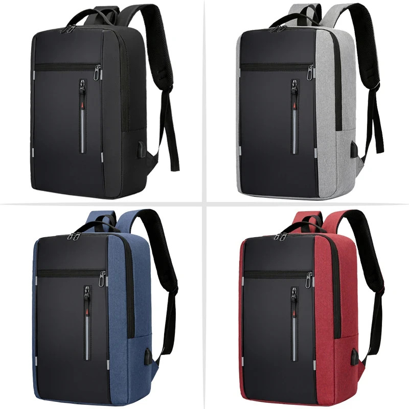 Men Laptop Backpack 15.6 Inch Waterproof USB Charging Business Travel School Bag