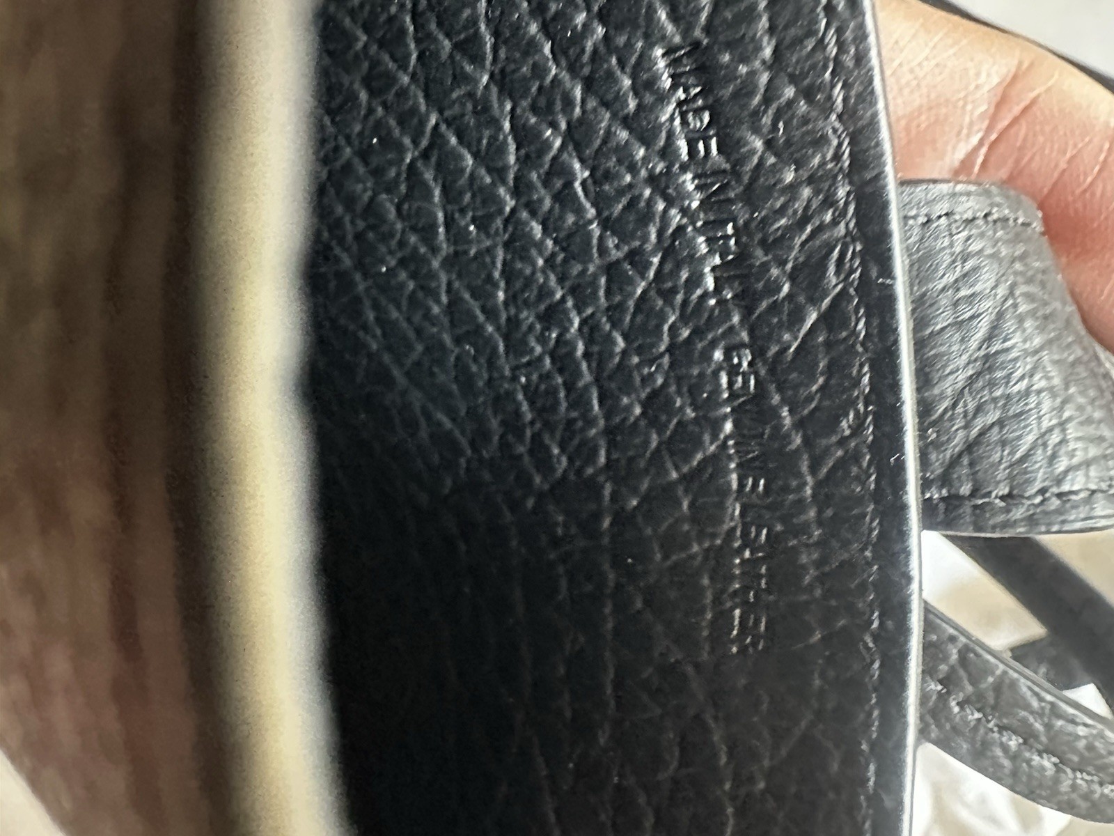 Maison Margiela shoulder bag smartphone case leather black s56ui0211 Used
