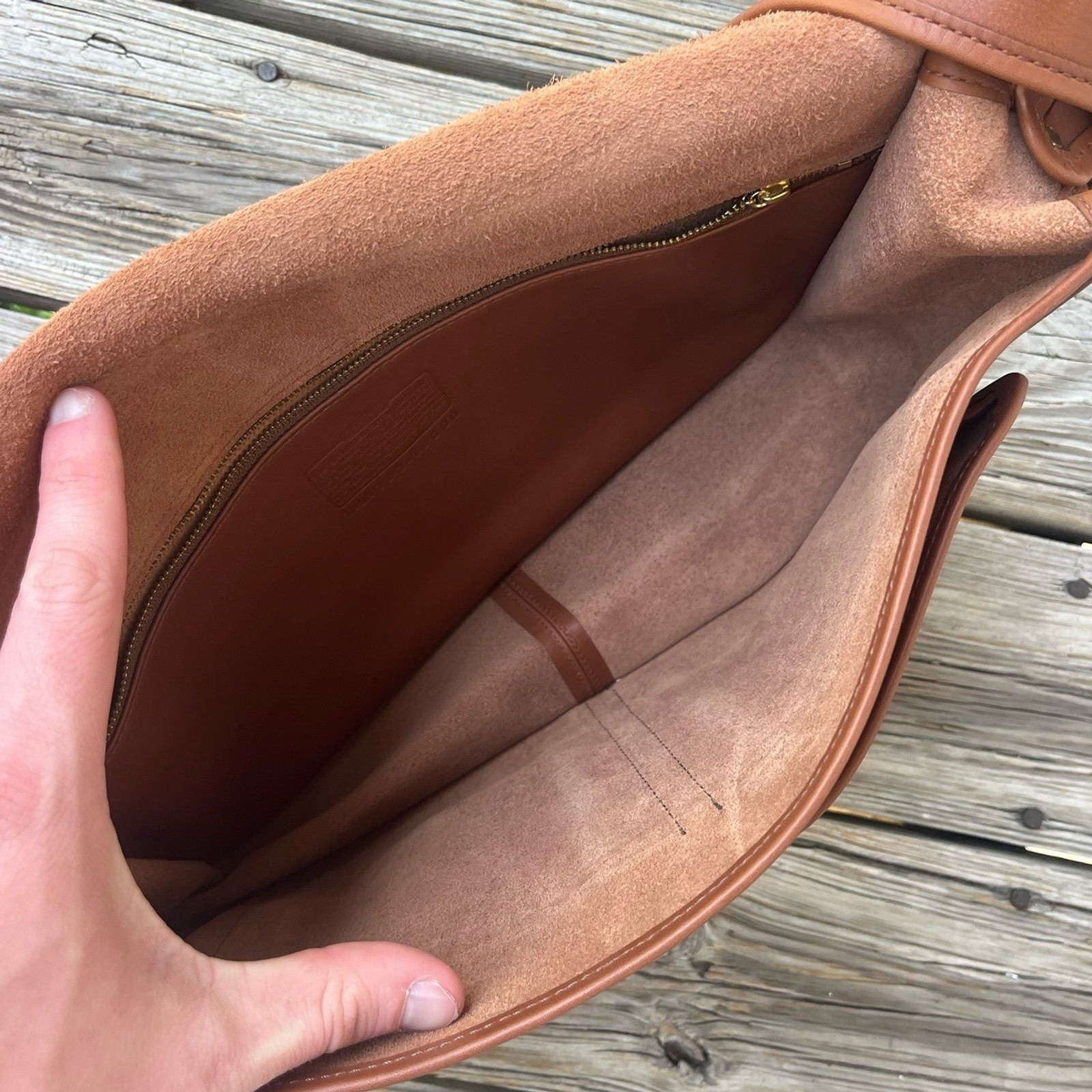 Coach Classic 18000 Reissue Limited Ed. British Tan Leather Field Messenger Bag