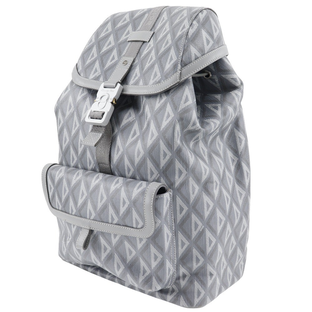 Dior HIT THE ROAD Backpack Daypack 1ESBA021CDP Backpack gray PVC mens