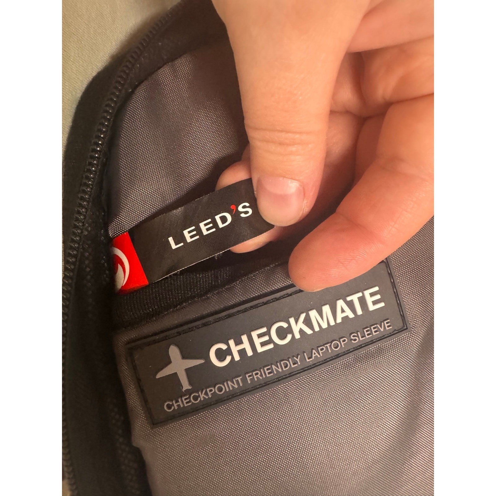 LEED’S Checkmate TSA Friendly Laptop Backpack Black Travel Business Carry On 17”