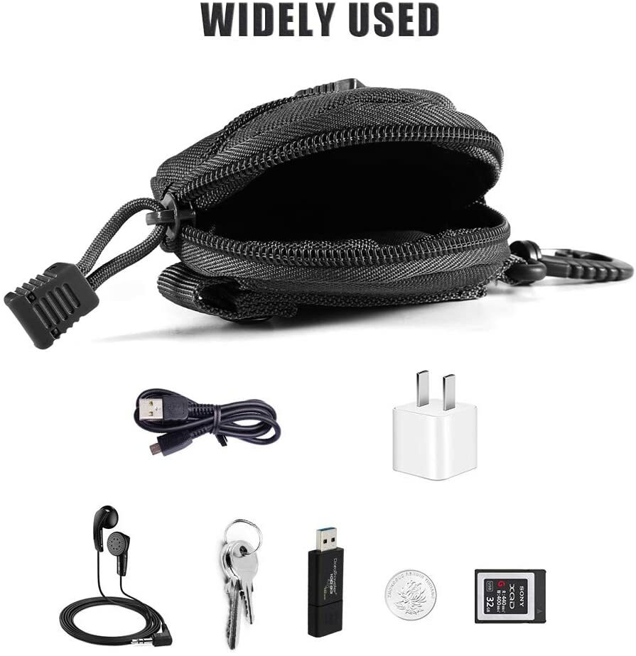 Tactical Molle Small Case Wallet EDC Pouches Military Gear Coin Purse Keychain