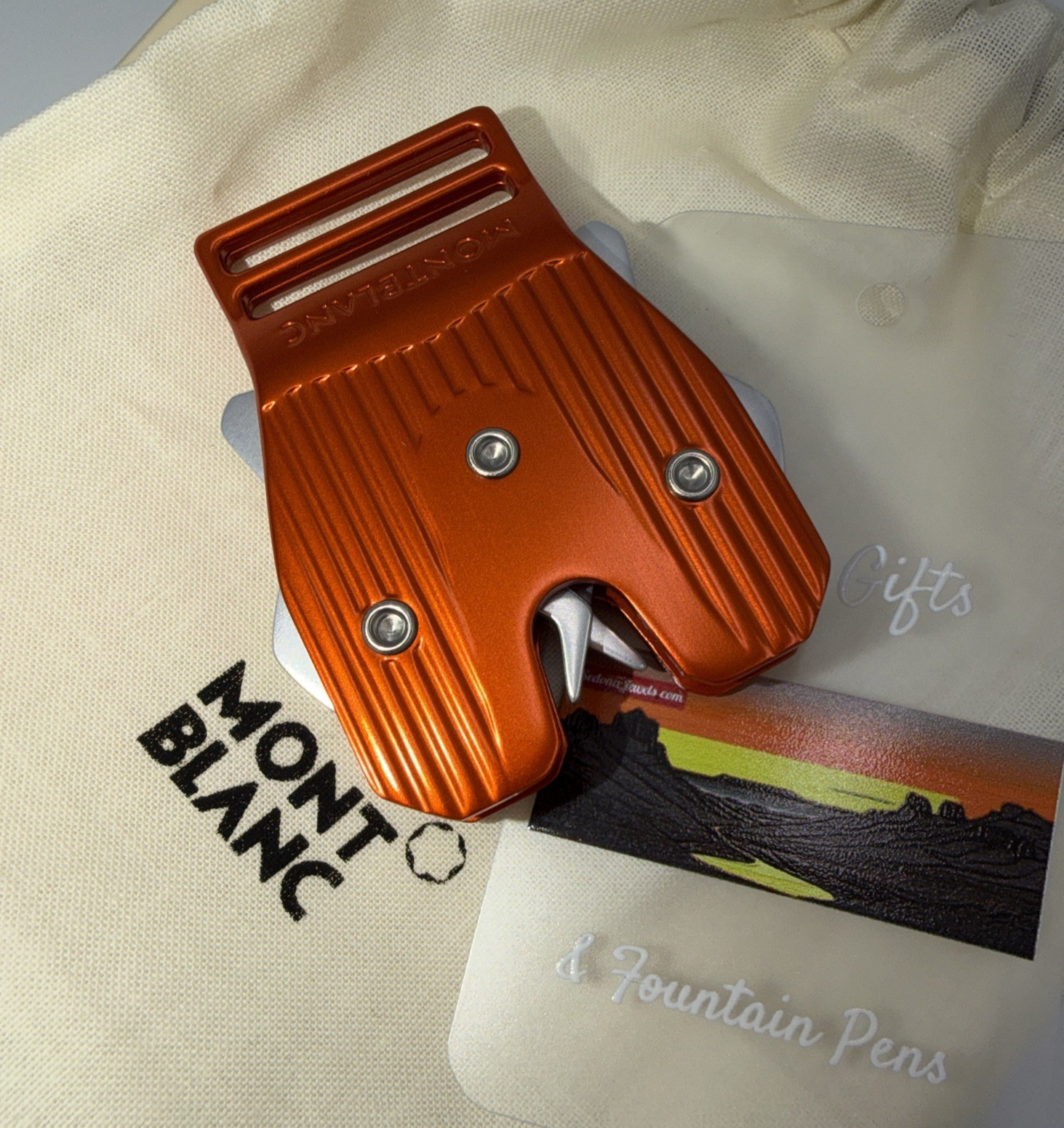 Montblanc 199126 Orange / Grey Extreme 3.0 M-lock Buckle 4810