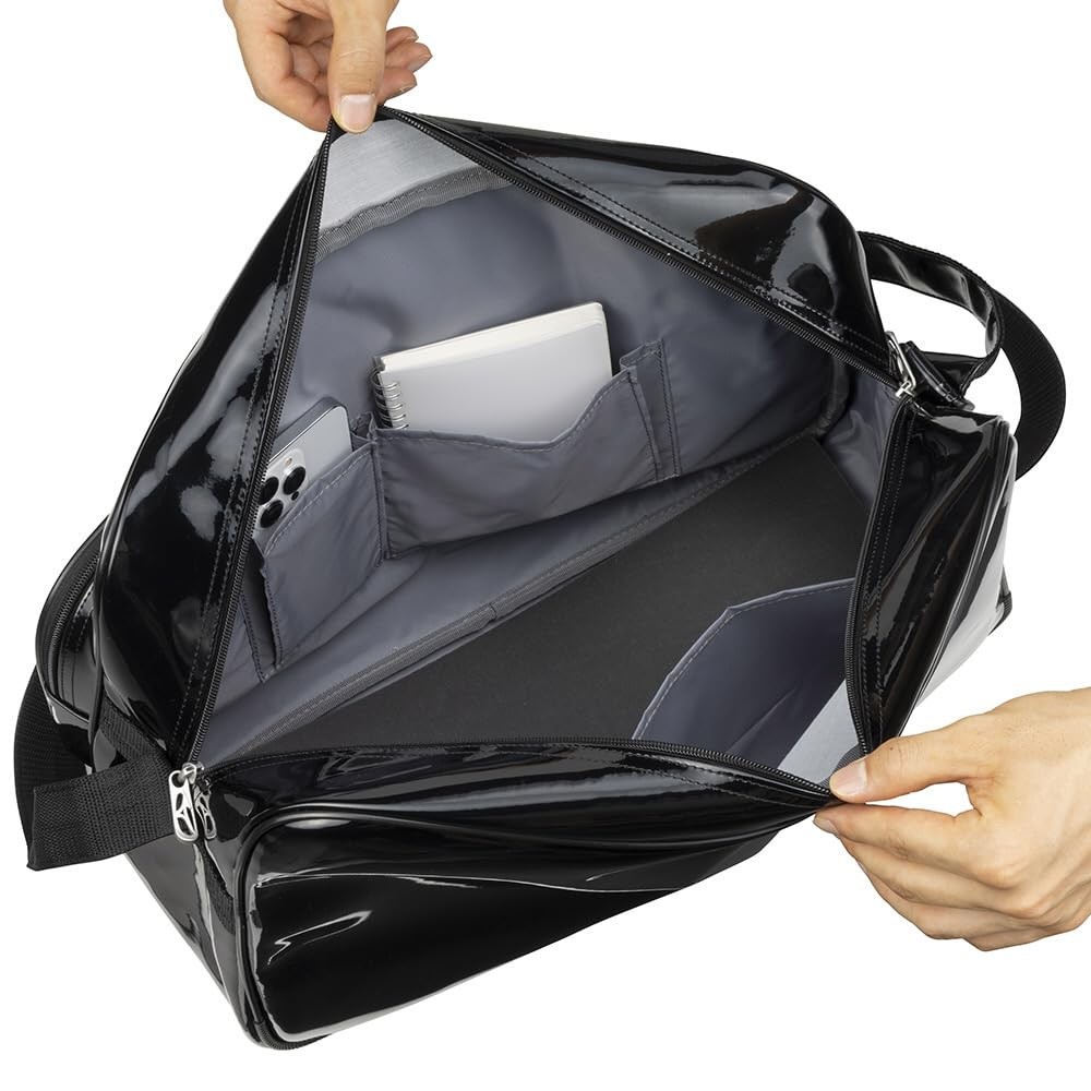 Mizuno Volleyball Baseball Enamel Shoulder Bag 33JSB212 Black Gold From Japan