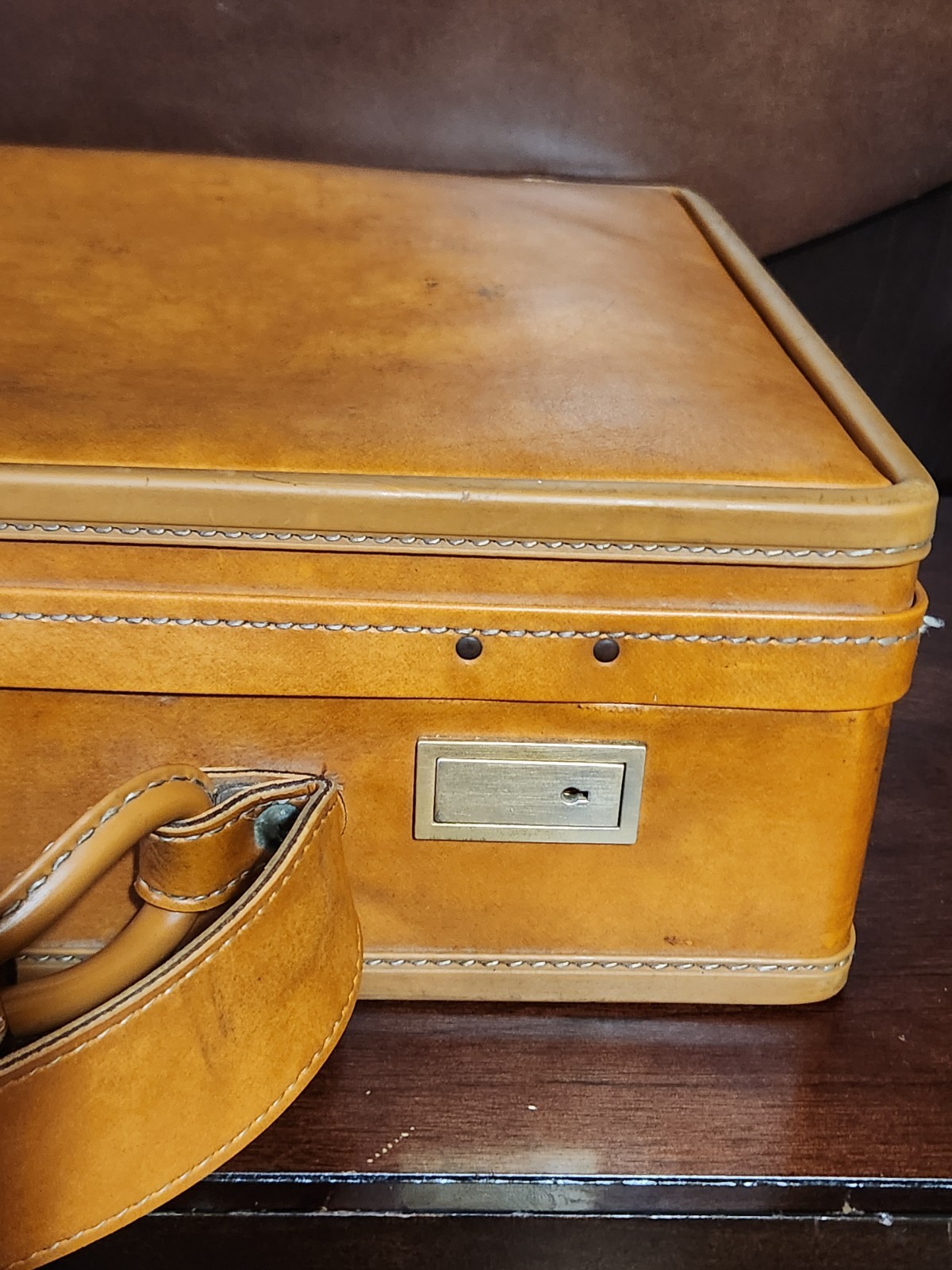 Vintage Hartmann Belting Leather Attaché Overnighter Briefcase 18″X14″X5″