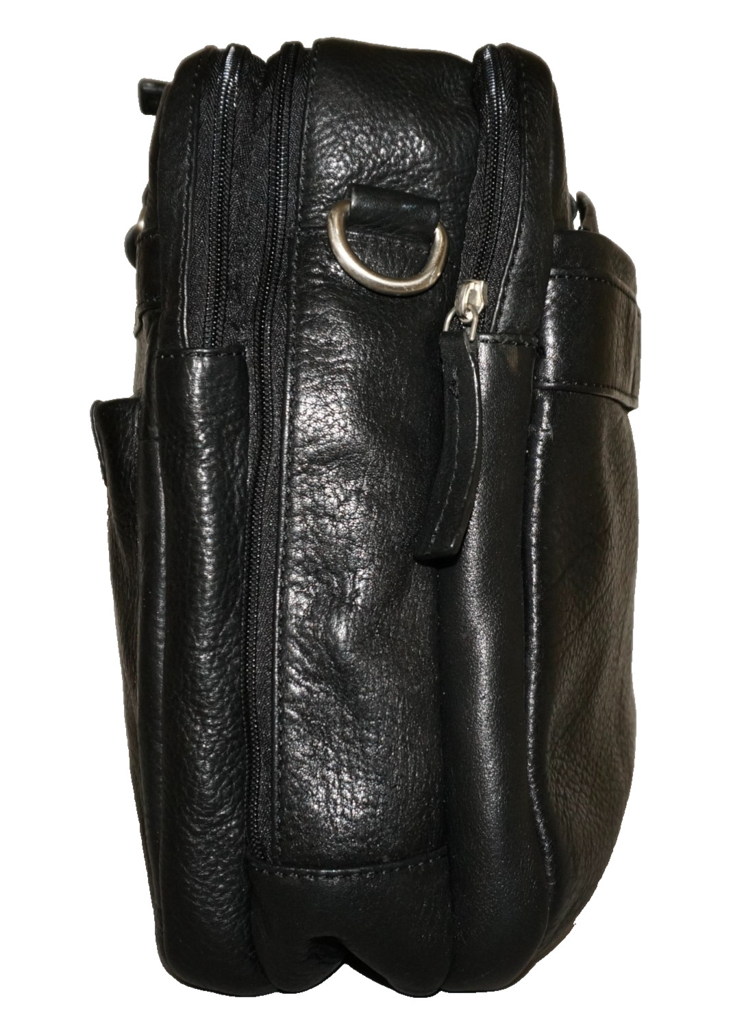 BOSCA Large Black Leather Attache’ Bag 11×15 *NO STRAP