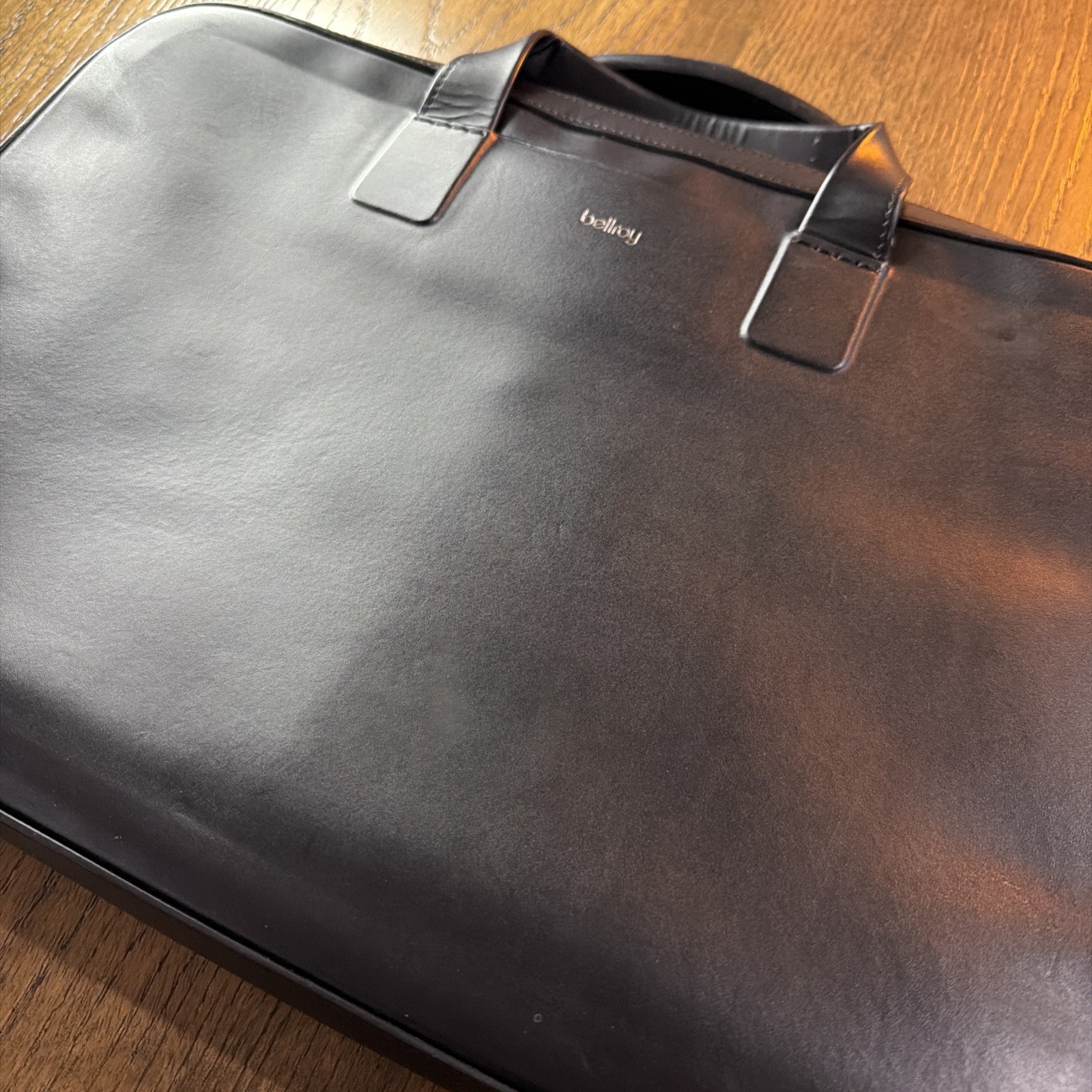 Bellroy Designers Edition Leather Laptop Briefcase Black Work Messenger Bag