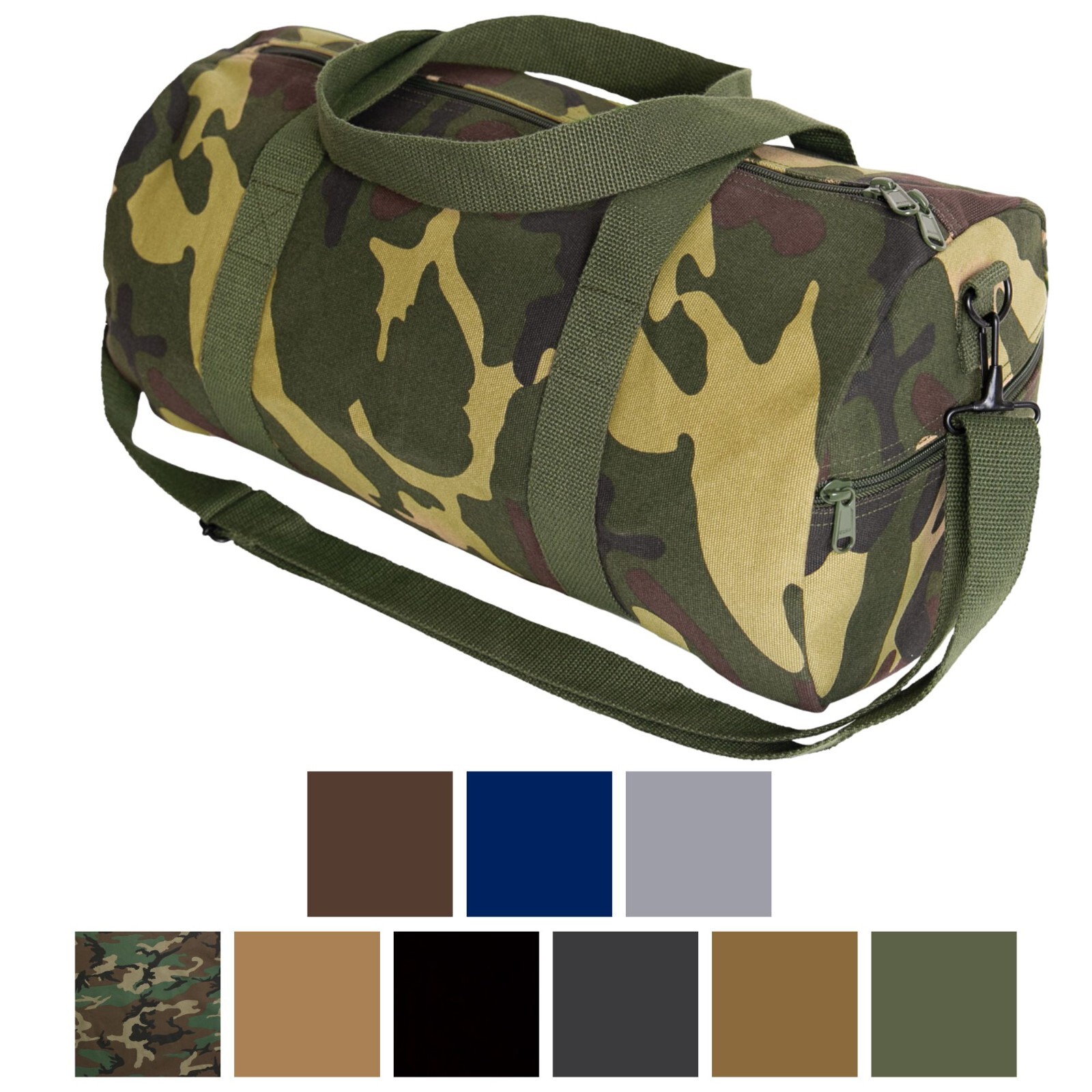 Tactical Shoulder Bag Sports Canvas Gym Camo Duffle Carry Tote 24″ x 12″ x 12″