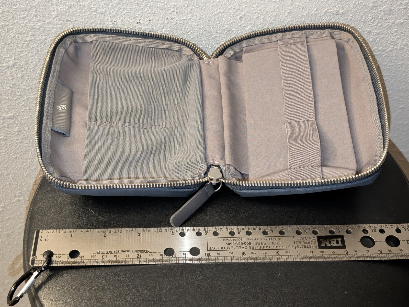 Navy Blue Bellroy Tech Kit Compact Tech Accessories Organizer Zipper Pouch Bag