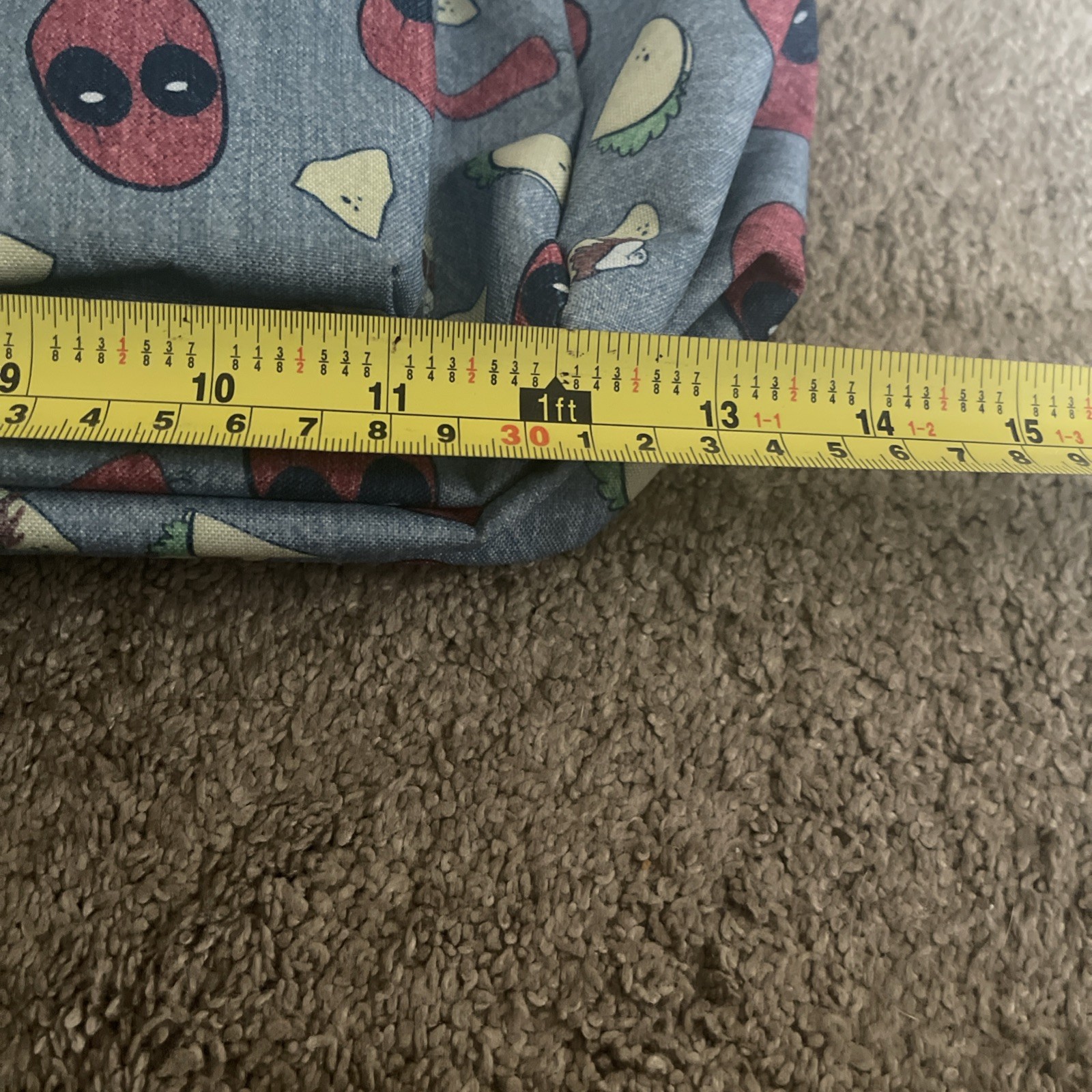 DEADPOOL Tacos & Chimichangas Canvas BACKPACK, Rare◇Denim Blue
