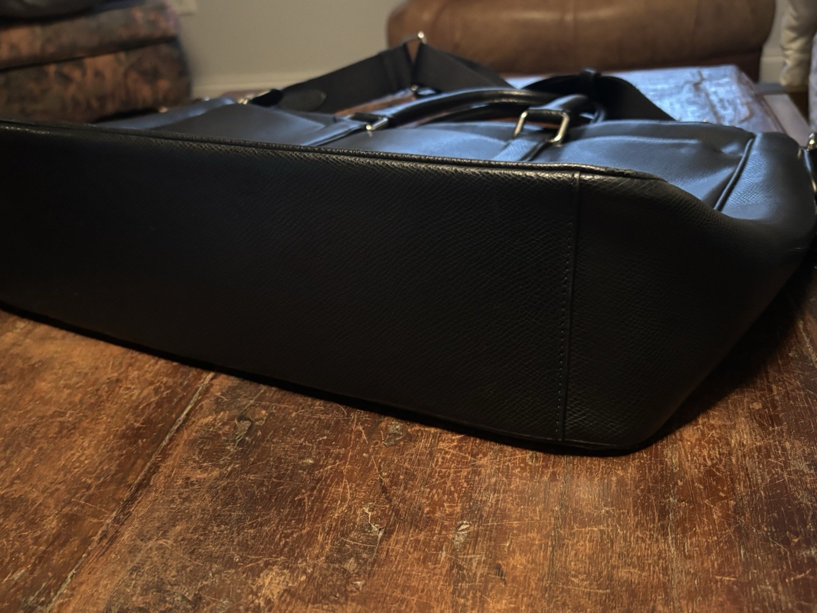 COACH Leather Briefcase – Laptop Bag Black Men’s Luggage