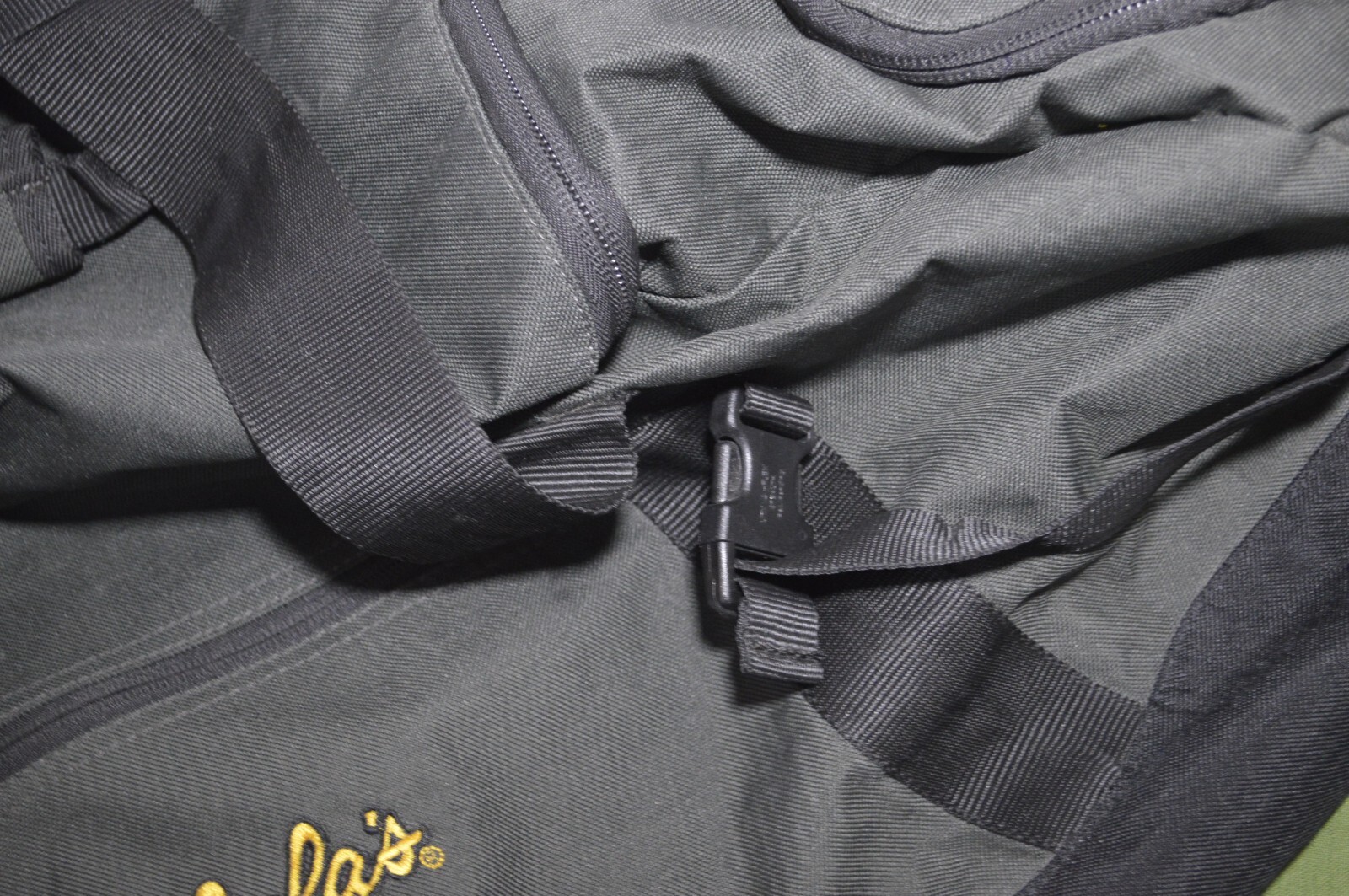 CABELA’S LARGE BLACK CANVAS FIELD DUFFEL HUNTING CAMPING BOATING 35 Inches