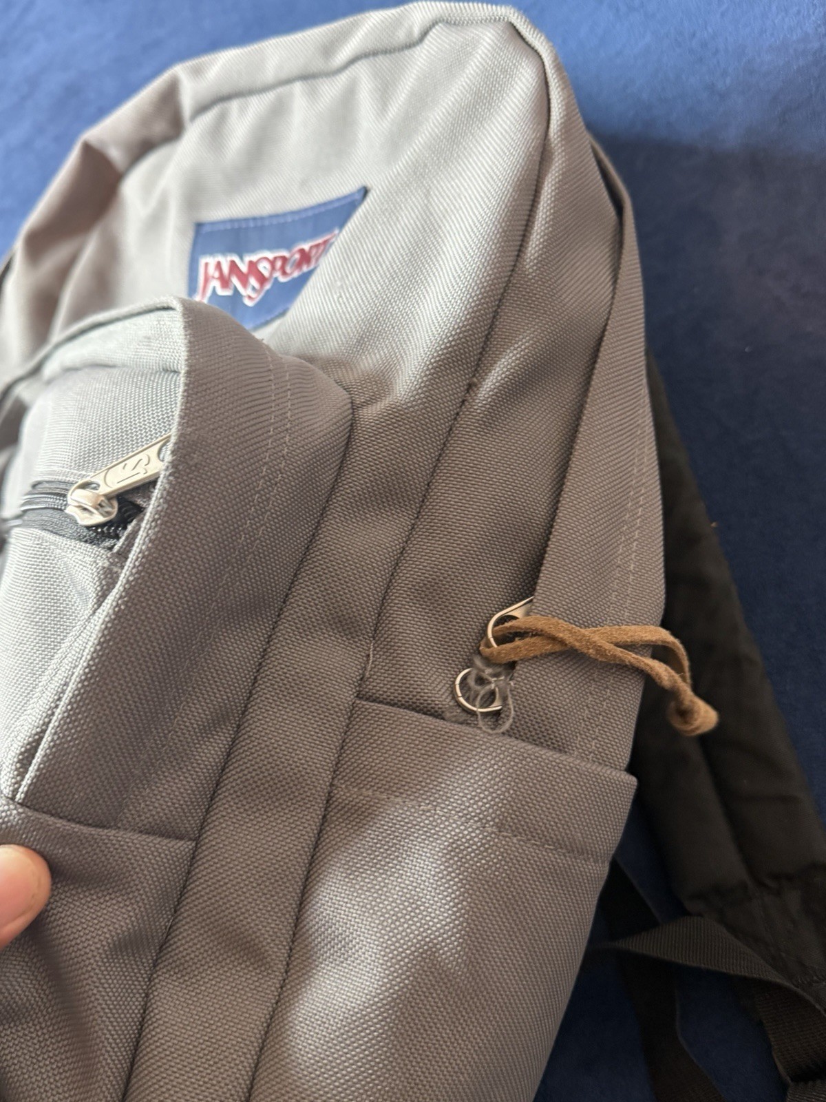 Jansport Right Pack Backpack Gray Suede Bottom (See Photos)