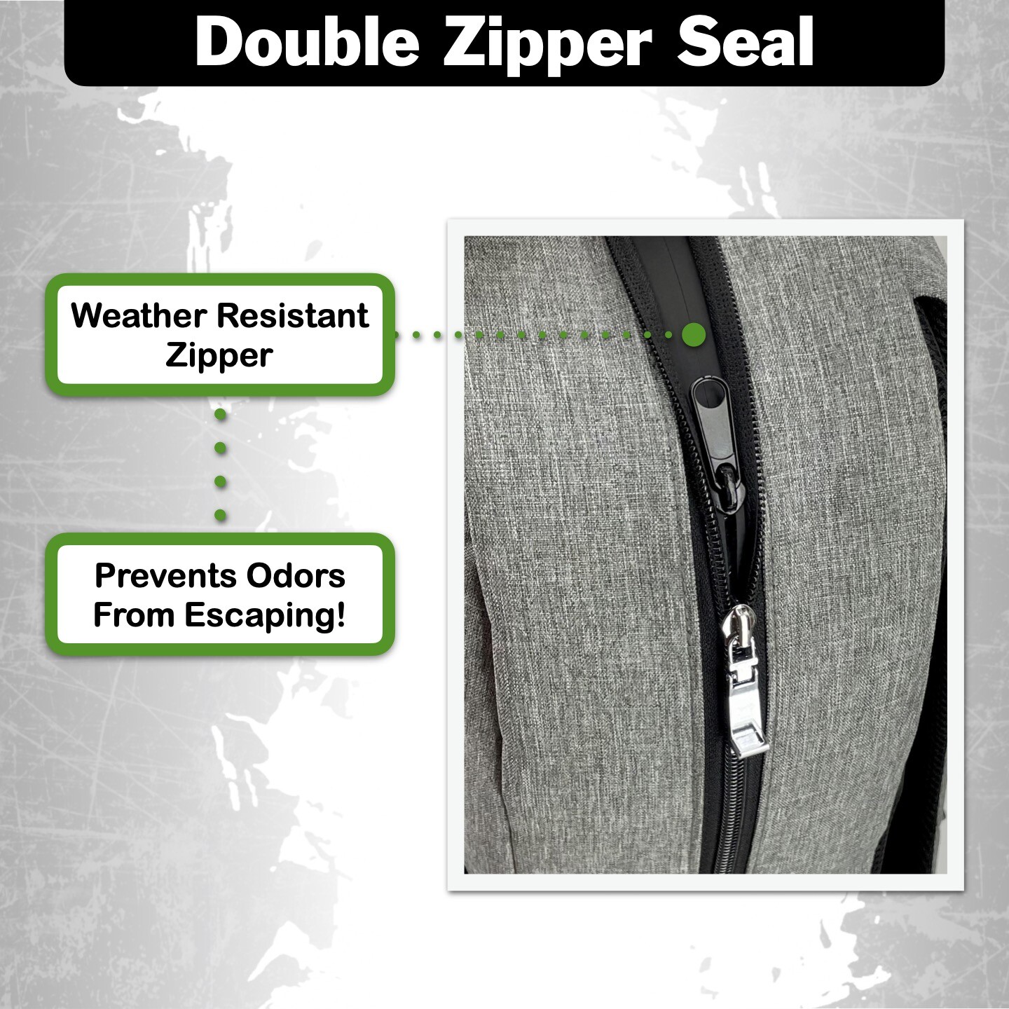 Smoking Turtle: 100% Smell Proof Backpack with Combo Lock, Weather Resistant