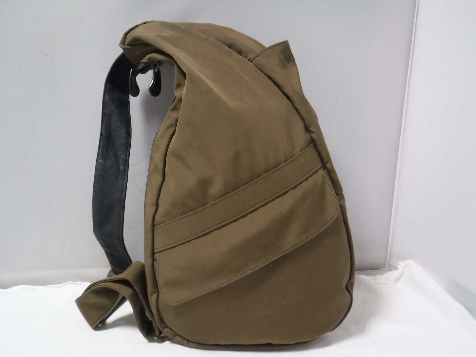 Ameribag Healthy Back Backpack Sling Bag MEDIUM Travel Brown Microfiber Unisex