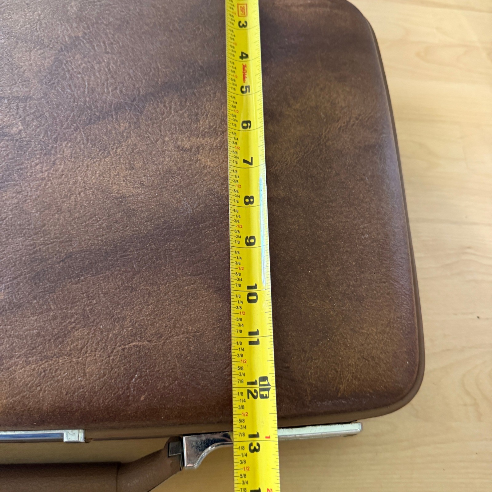 Vintage 60s American Tourister Brown Attache Briefcase Hard Case MCM Mad Men