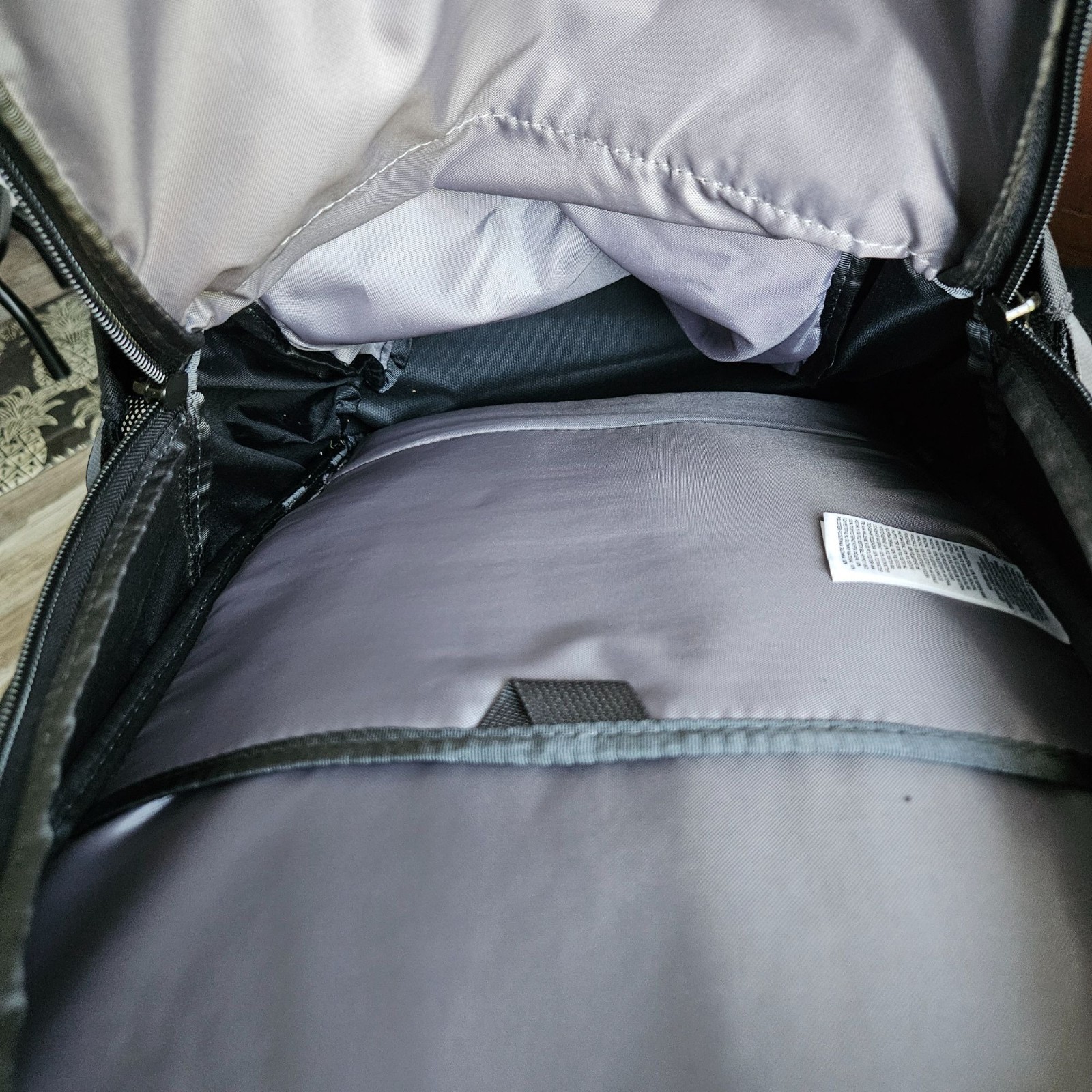 The North Face Backpack Stalwart Savage Logo Gray & Black 26L 15″ Laptop Bag