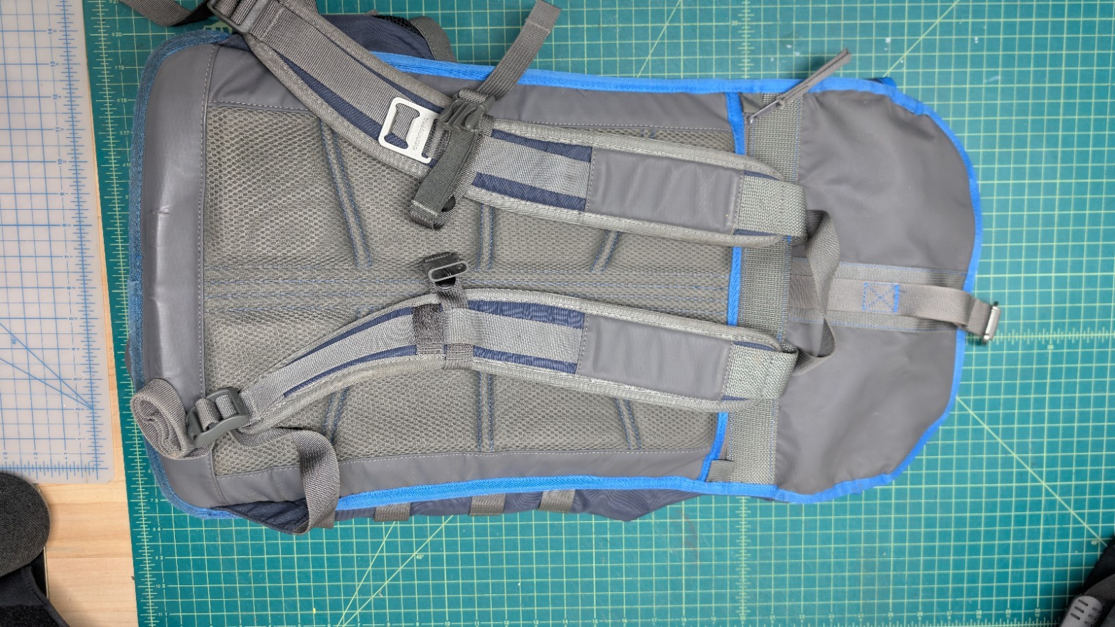 Timbuk2 Spire Laptop Backpack Dusk Blue Gunmetal Pacific Travel Bag See Photos