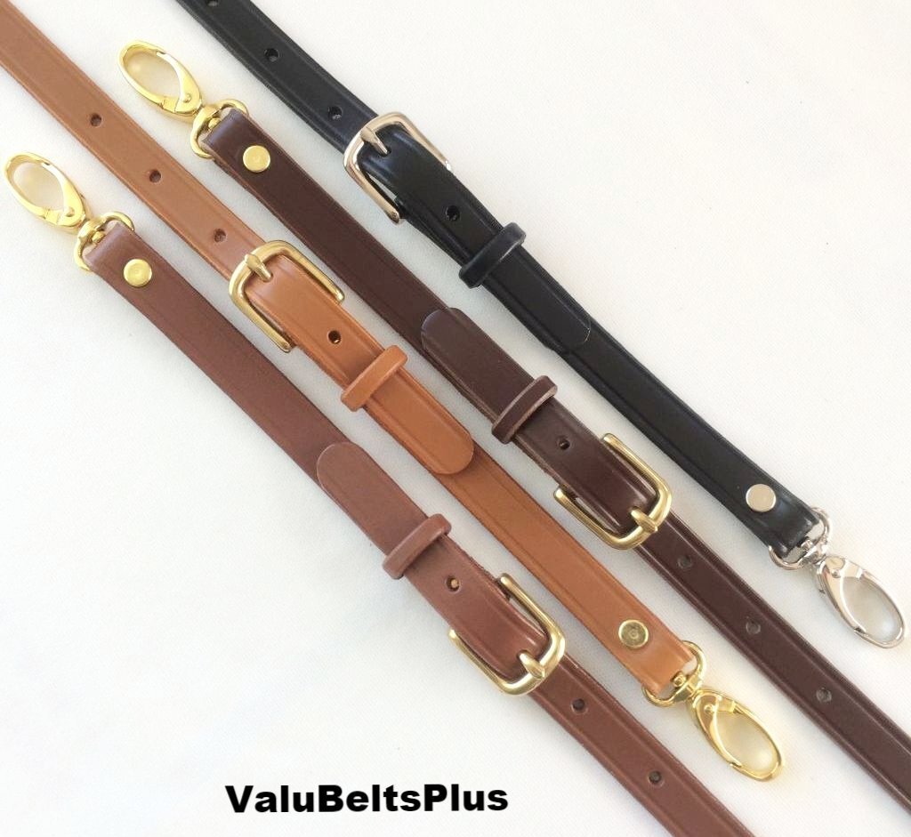 1″ Quality Leather Adjustable Cross Body Replacement Strap Bag Purses 6 Lengths