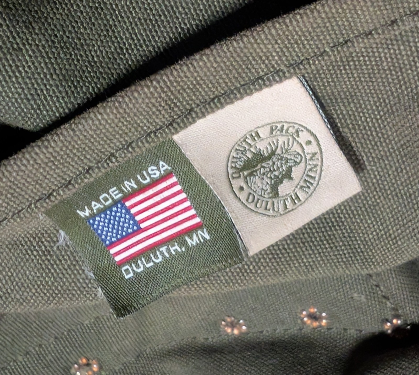 Duluth Pack #51 – Utility Backpack Olive Canvas w/ Leather Adjustable Straps